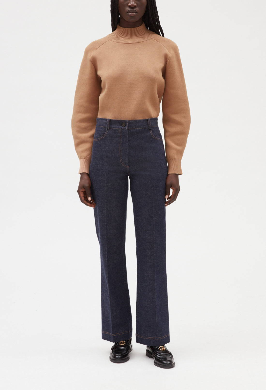 Pantalon denim bleu brut Faume - seconde main