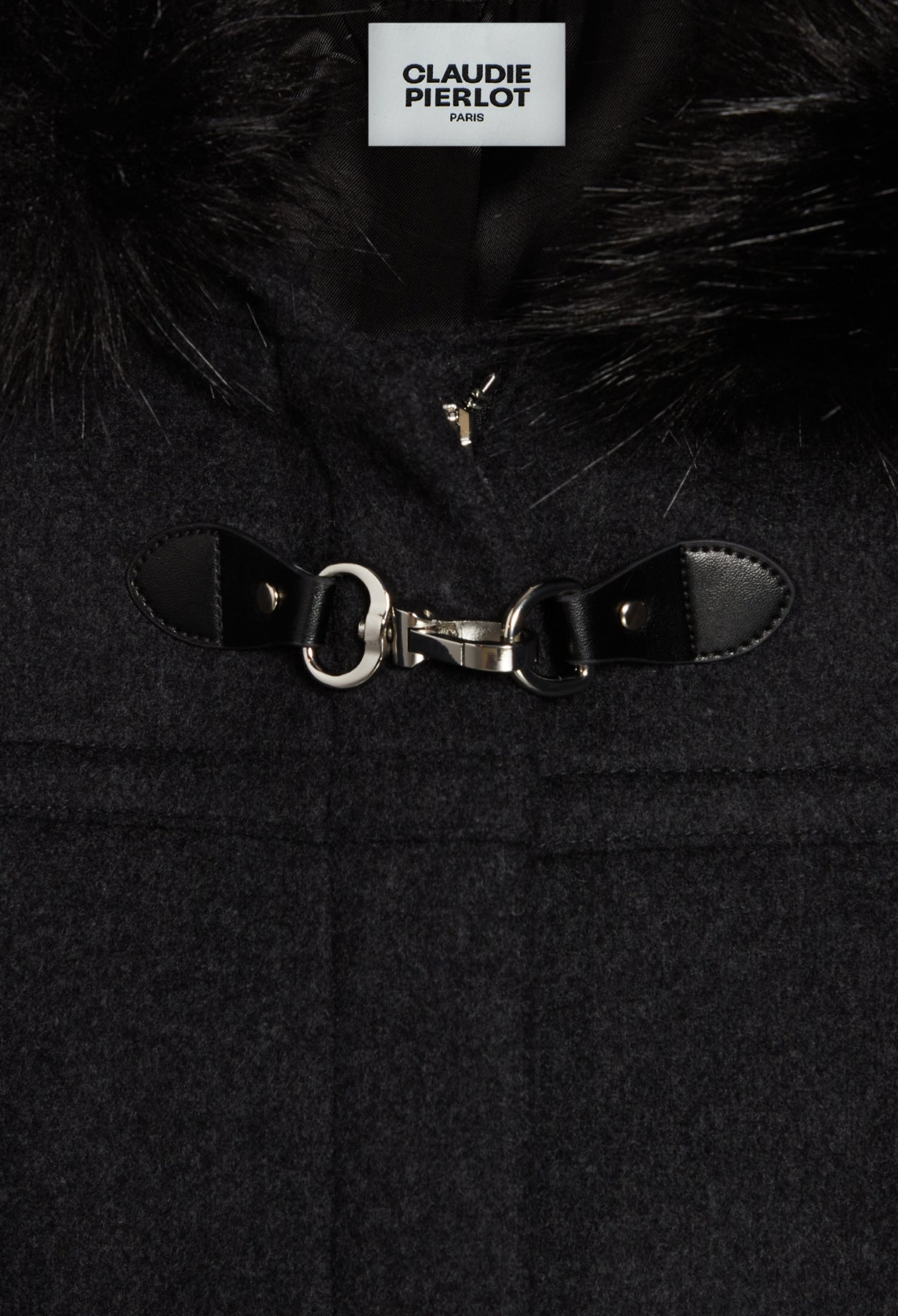 Manteau col fausse fourrure Faume - seconde main