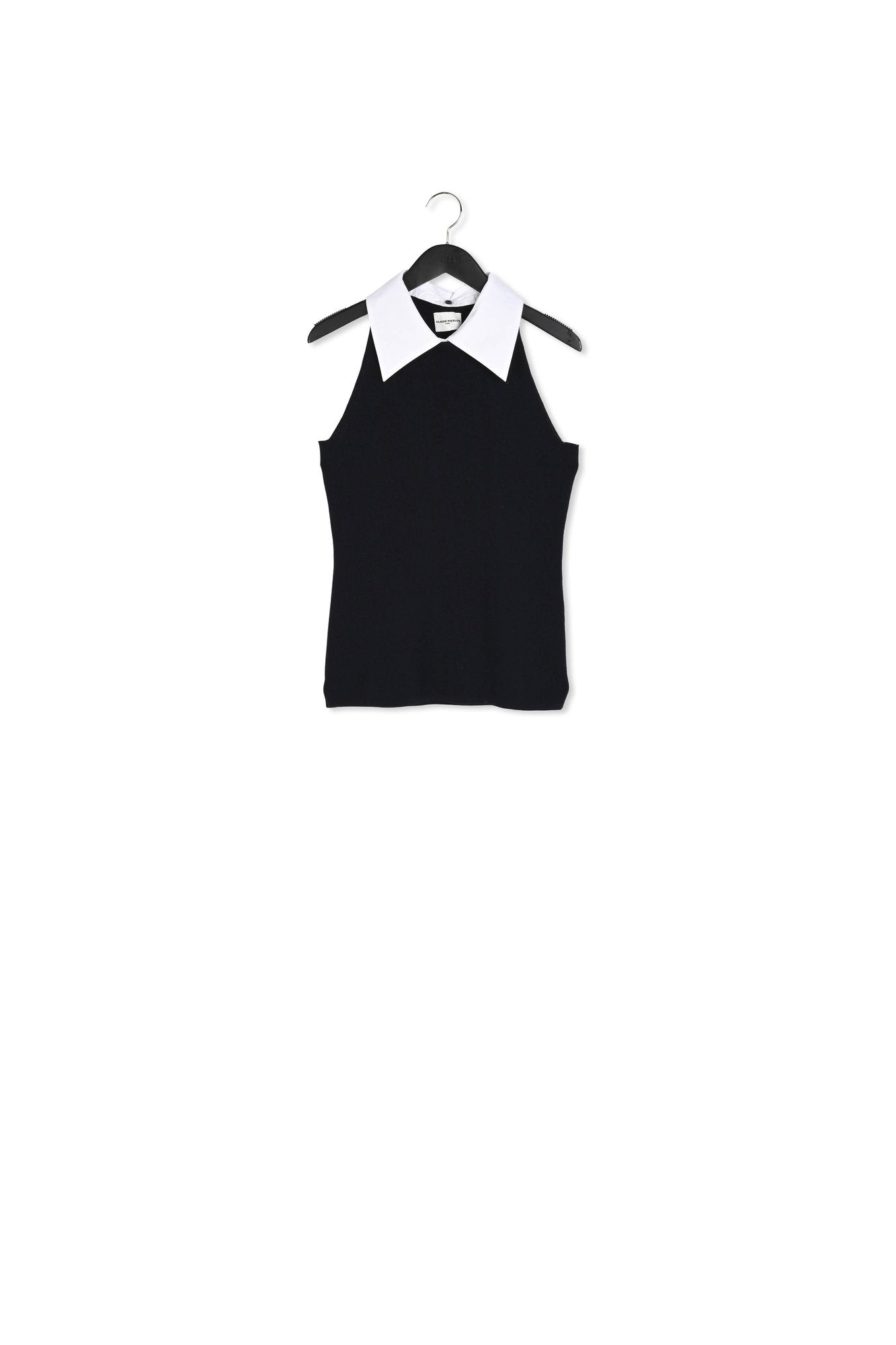 Débardeur col chemise marine Faume - seconde main