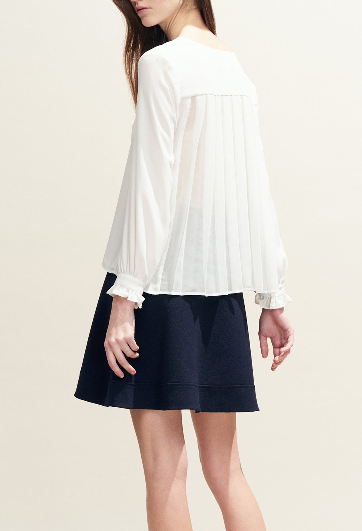 Top fluide col V dos plissé Faume - seconde main