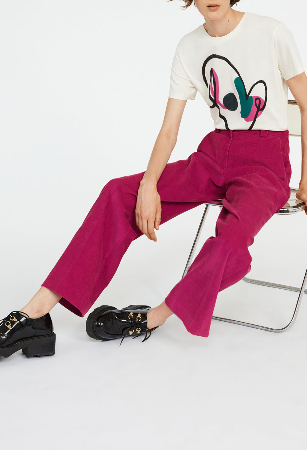 T-shirt manches courtes coeur Faume - seconde main