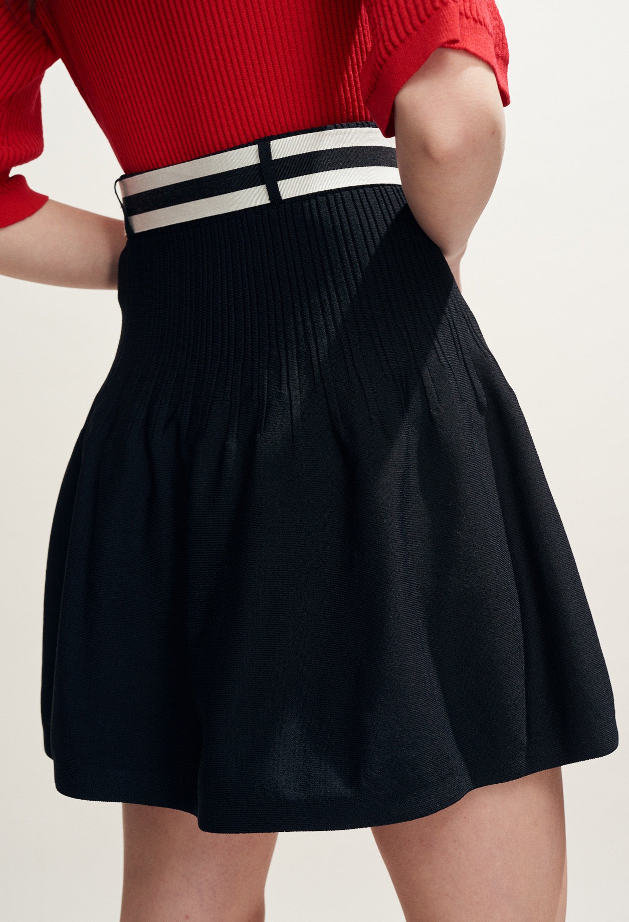 Jupe en maille ceinturée Faume - seconde main