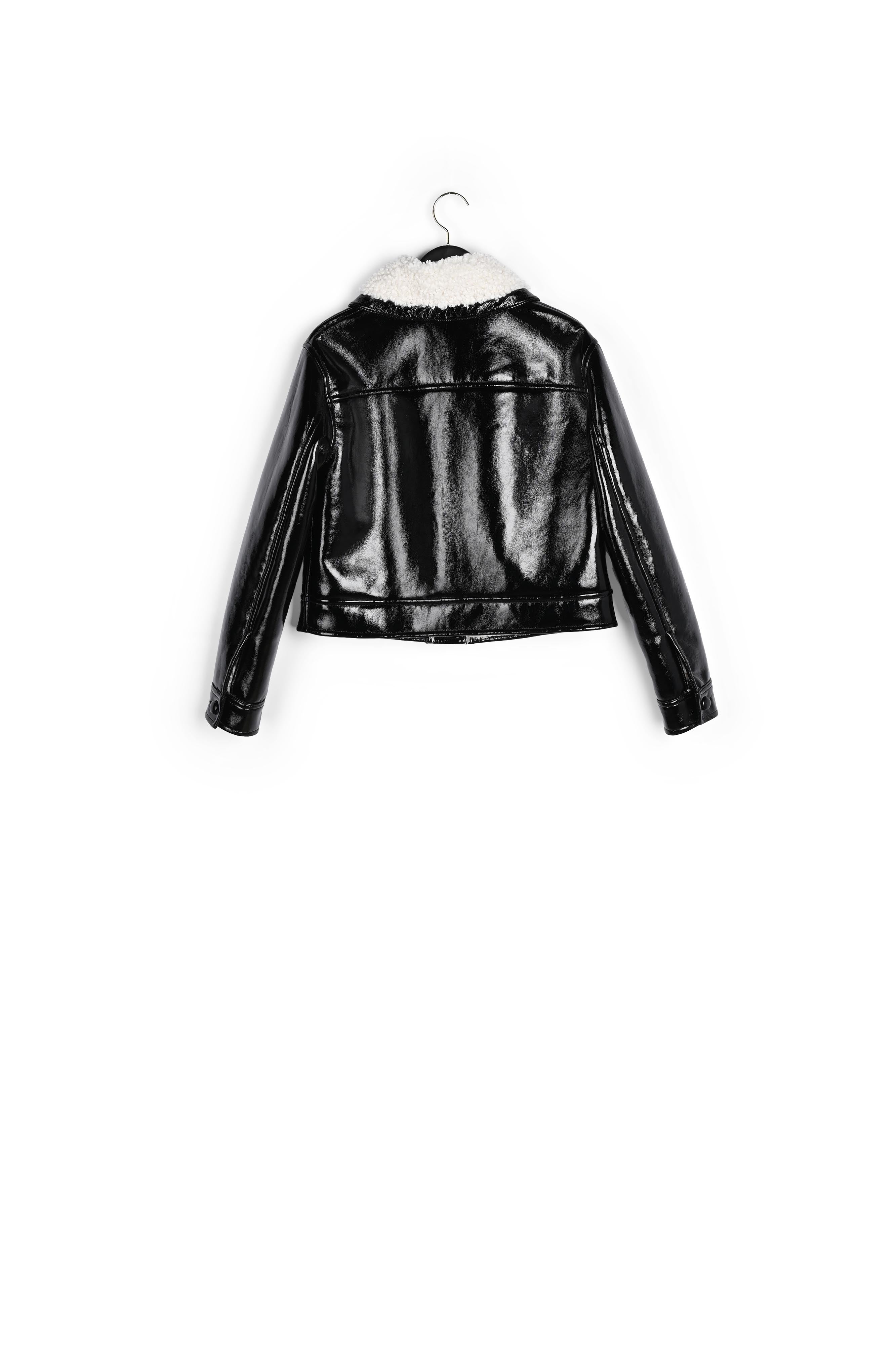 Veste en vinyle bicolore Faume - seconde main