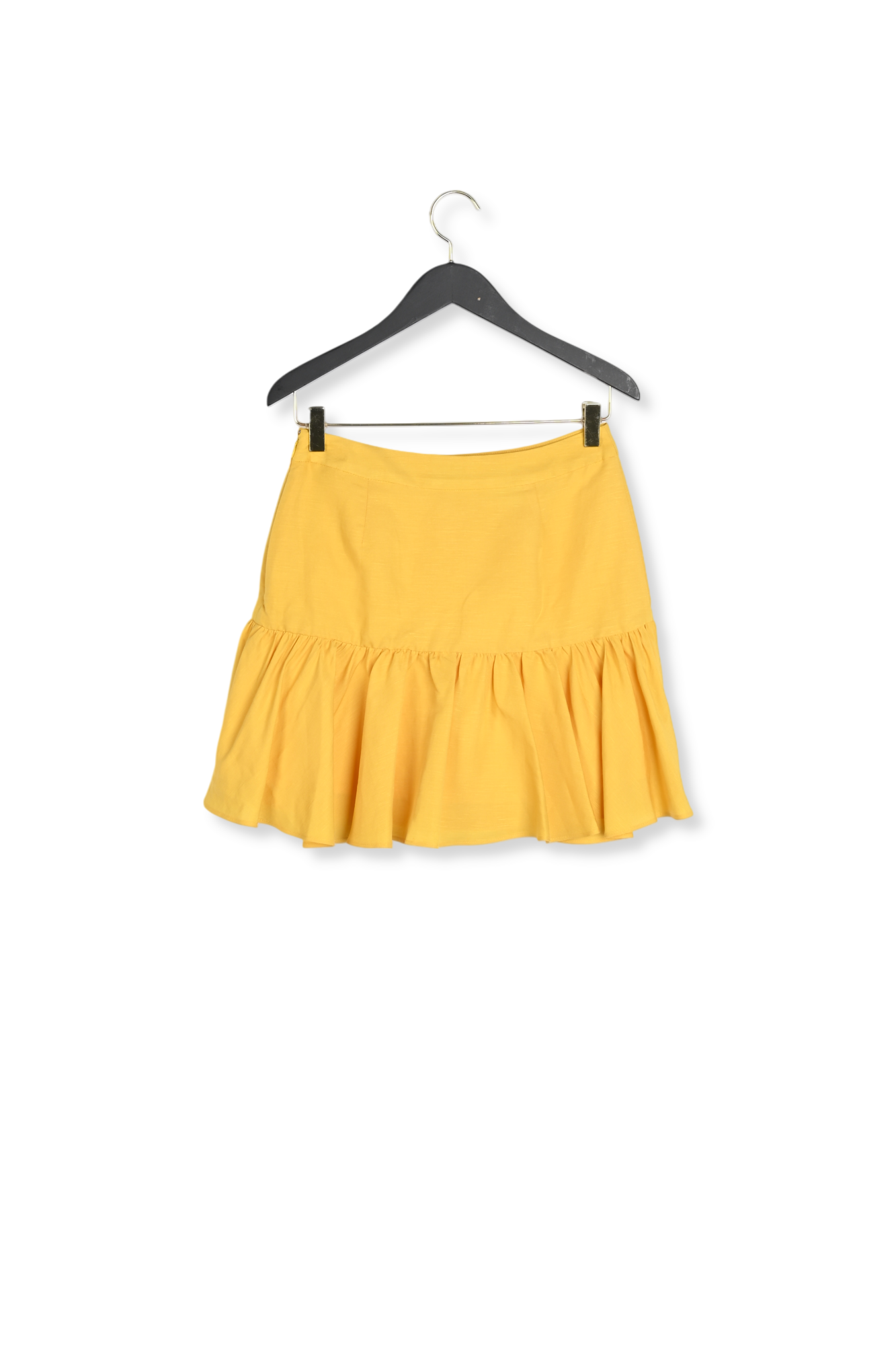 Jupe courte volants mimosa Faume - seconde main
