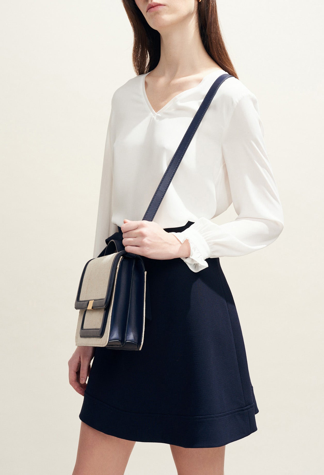 Top fluide col V dos plissé Faume - seconde main