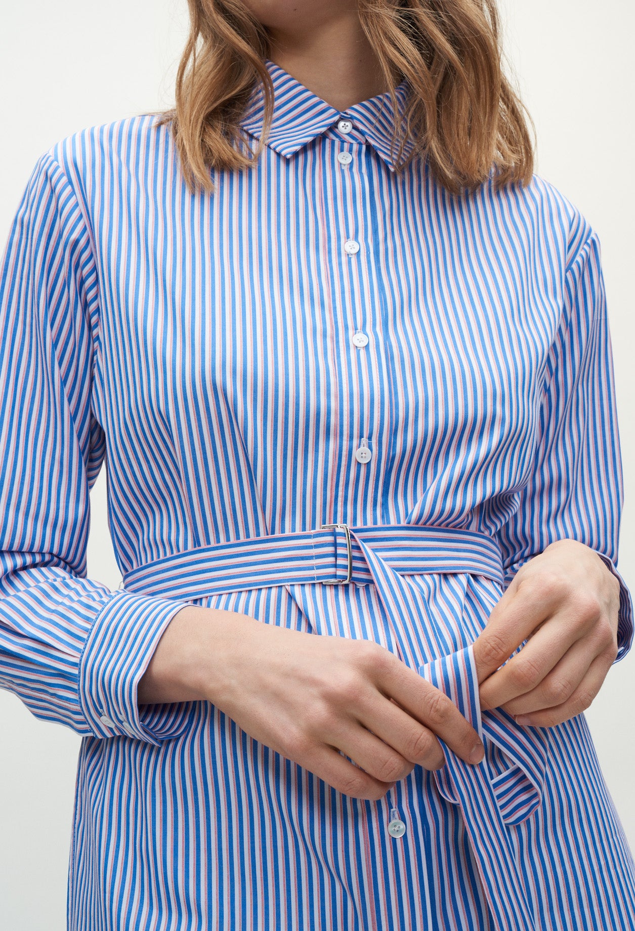 Chemise rayée ceinturée Faume - seconde main