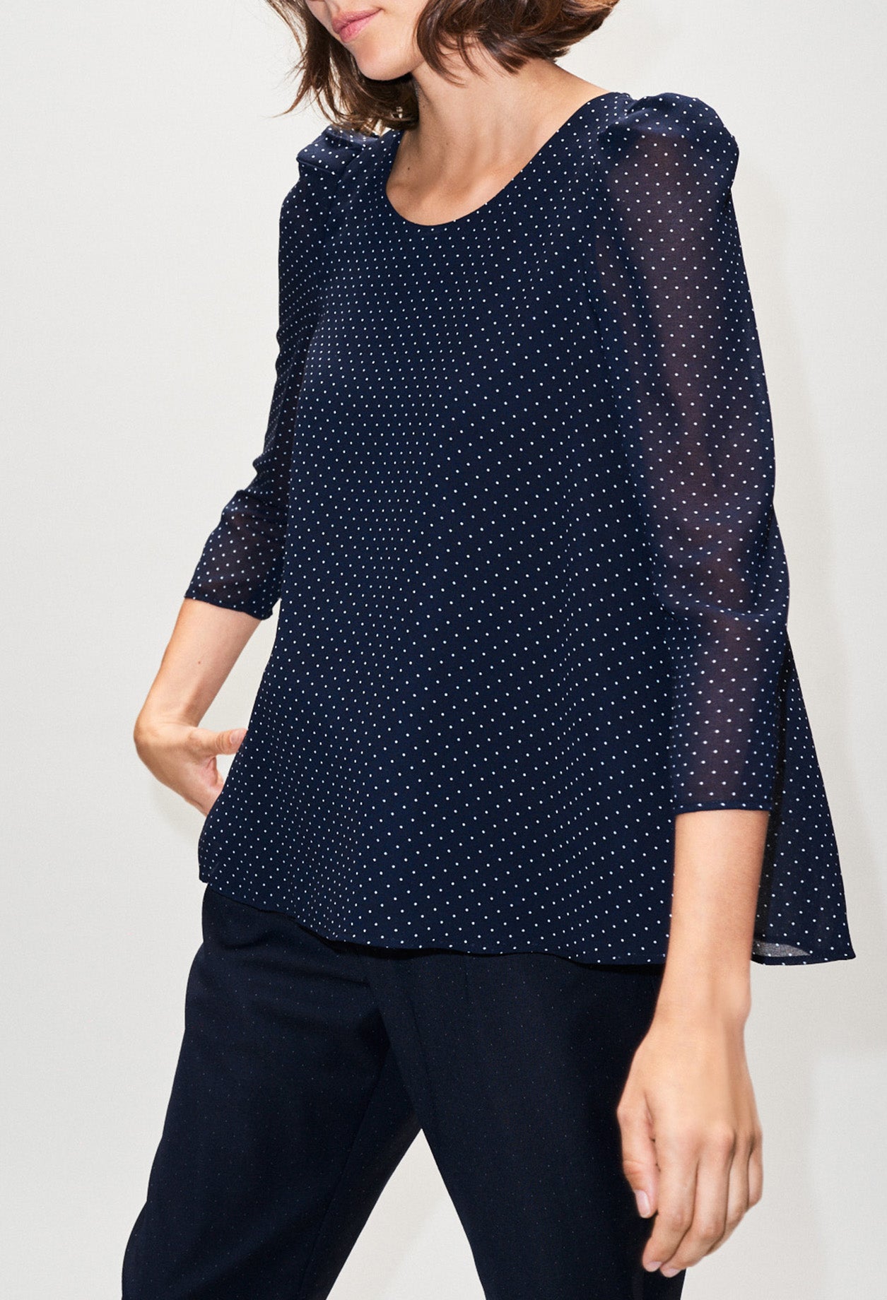 Top banc à pois Faume - seconde main