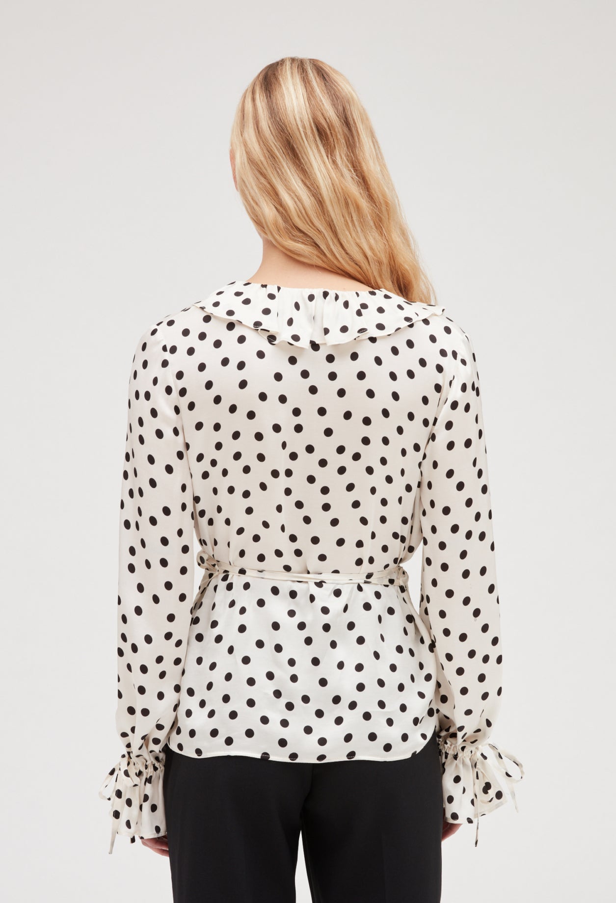 Blouse volantée pois Faume - seconde main