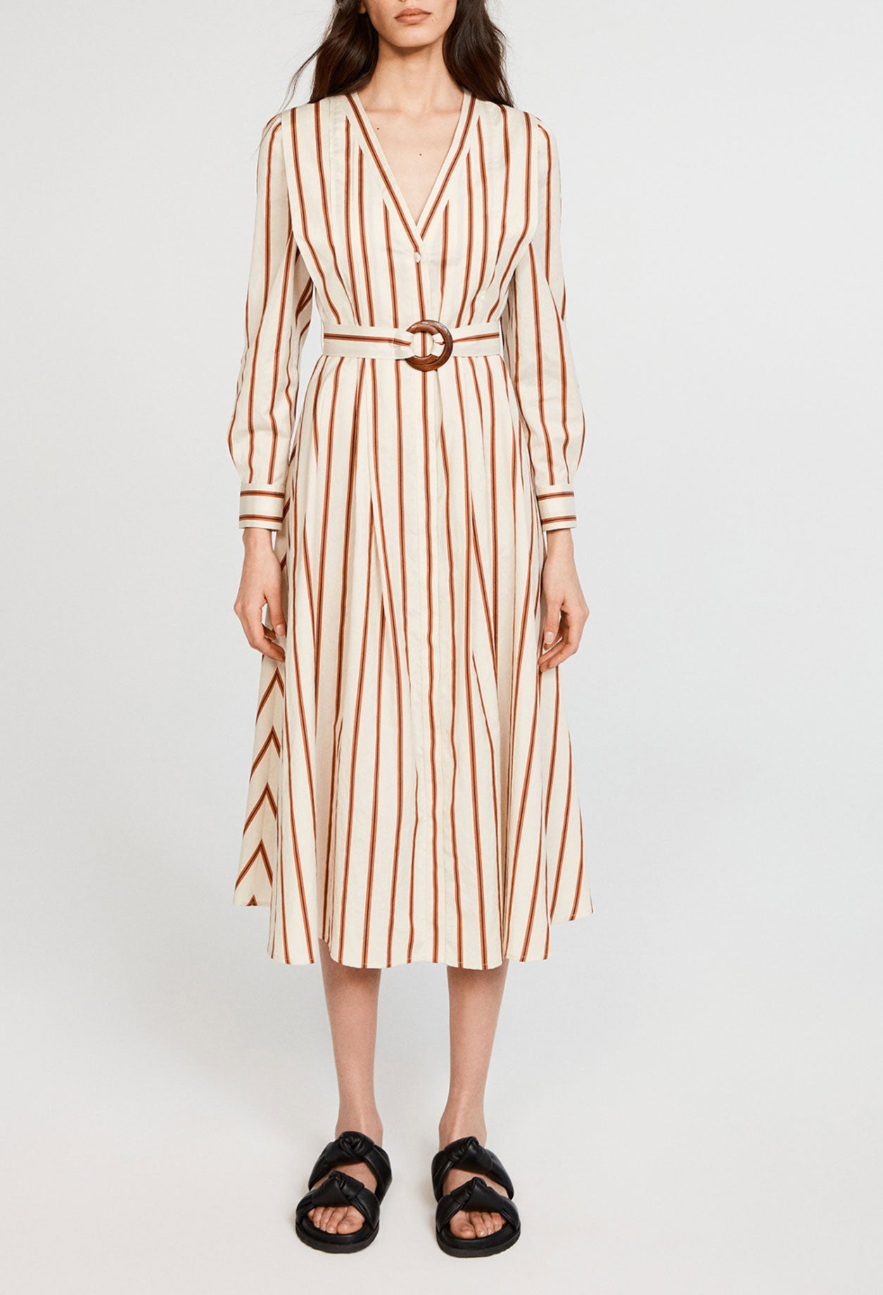 Robe longue rayée Faume - seconde main