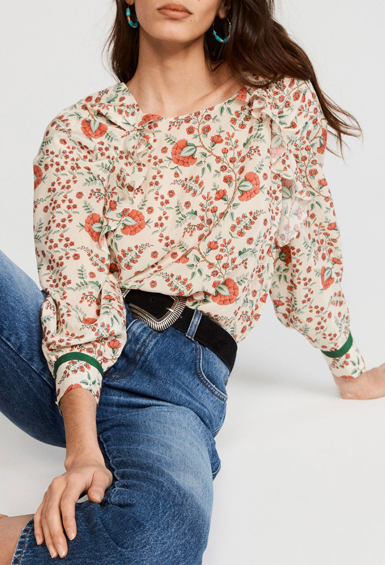 Blouse fleurie Faume - seconde main