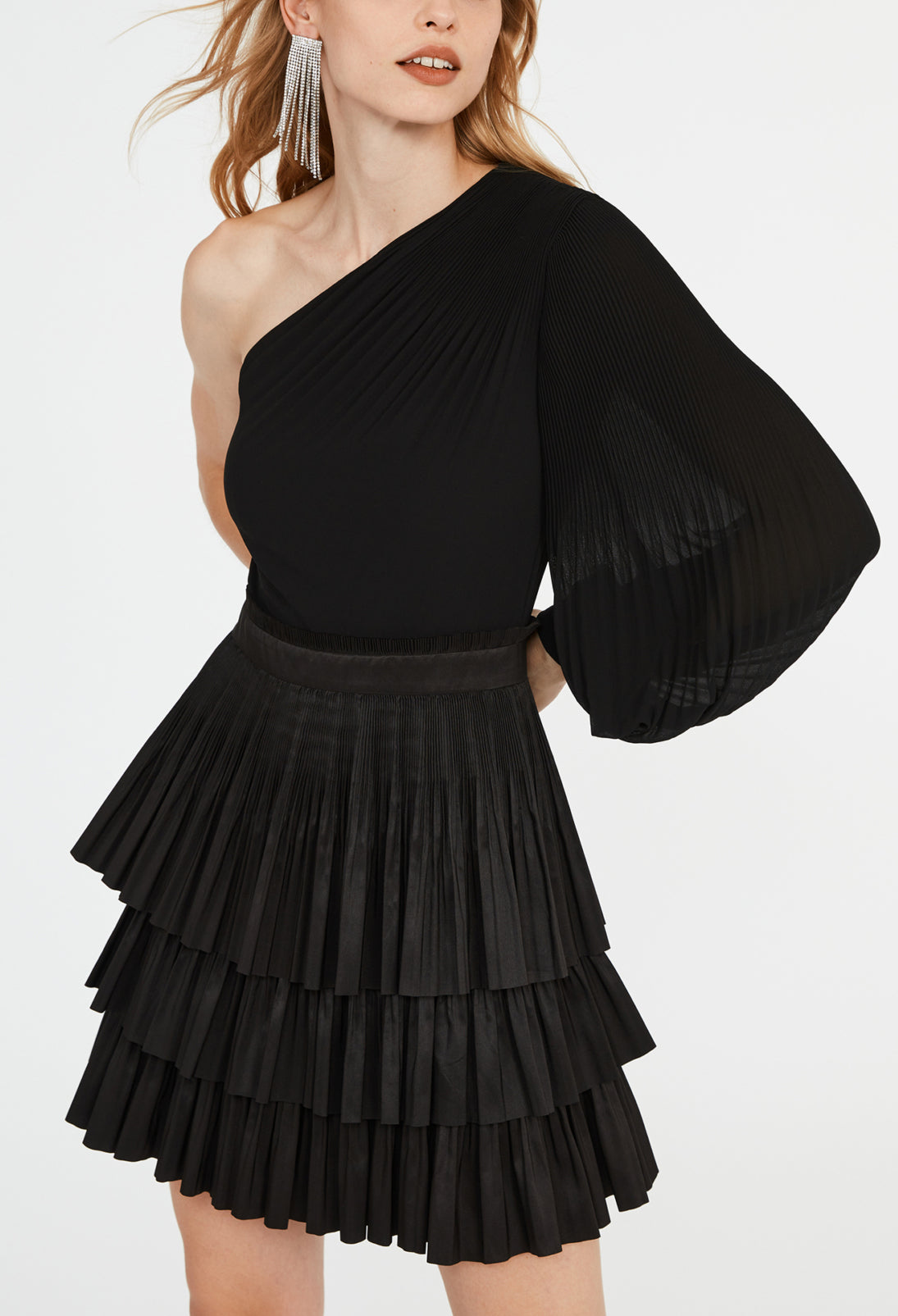 Robe patineuse asymétrique Faume - seconde main