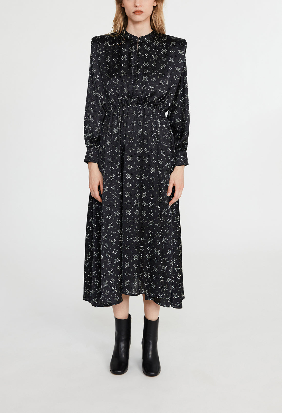 Robe longue à motifs géométrique Faume - seconde main