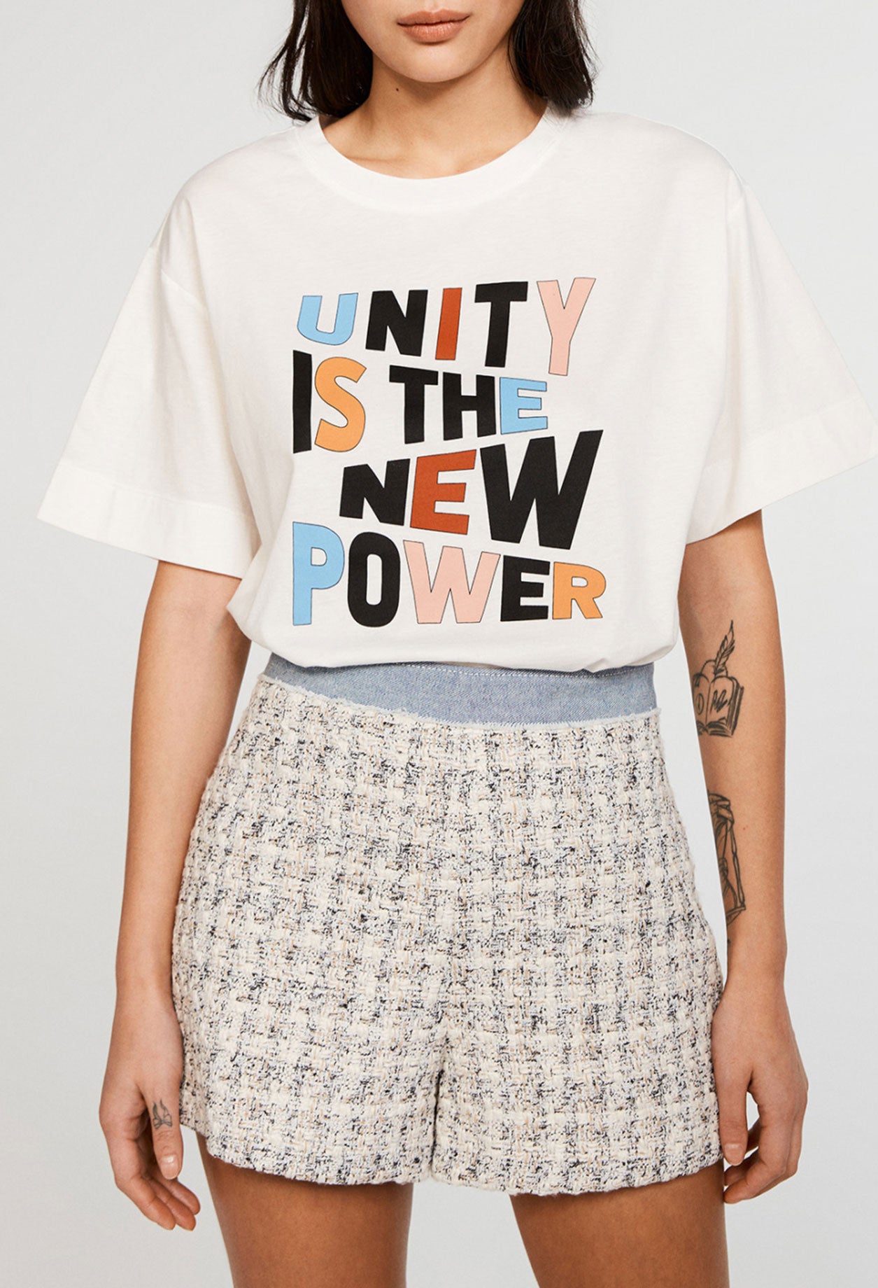 T-shirt sérigraphié en coton biologique Faume - seconde main