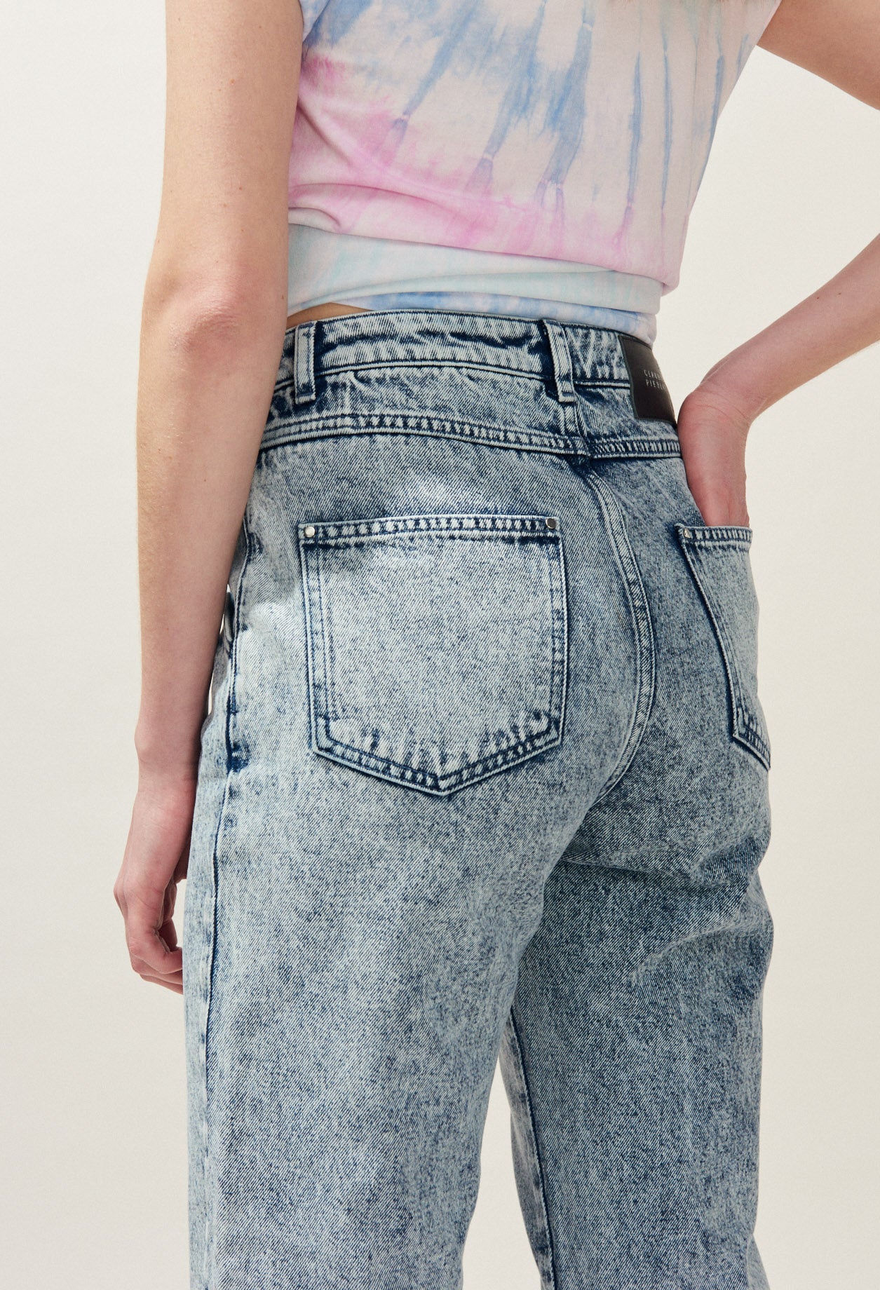 Jean mom tie&dye Faume - seconde main