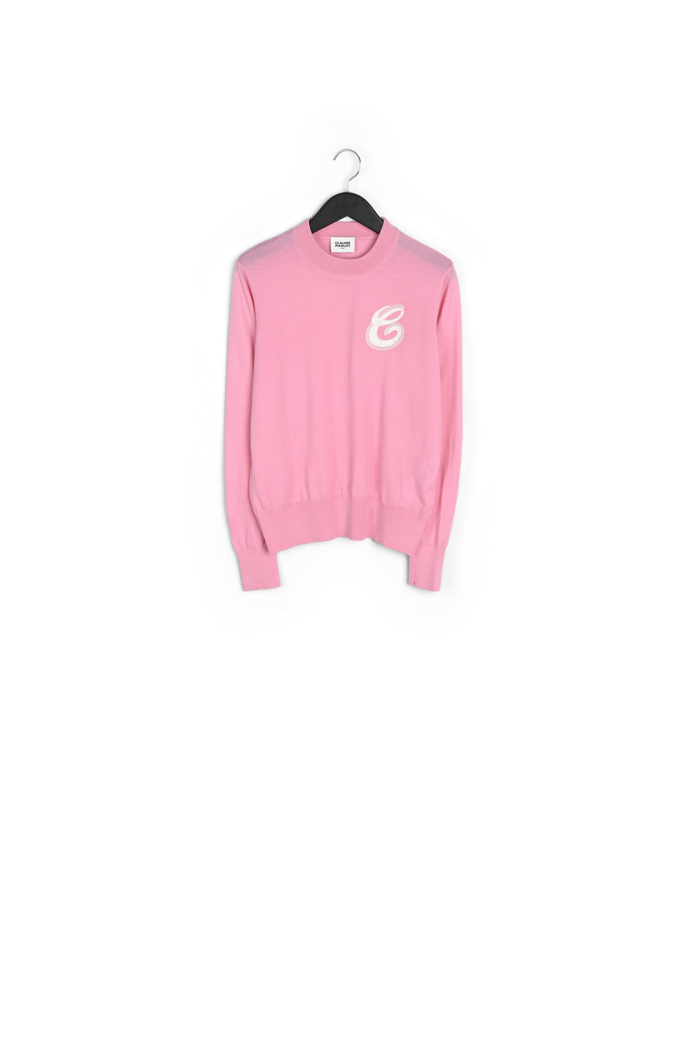 Pull en maille rose Faume - seconde main