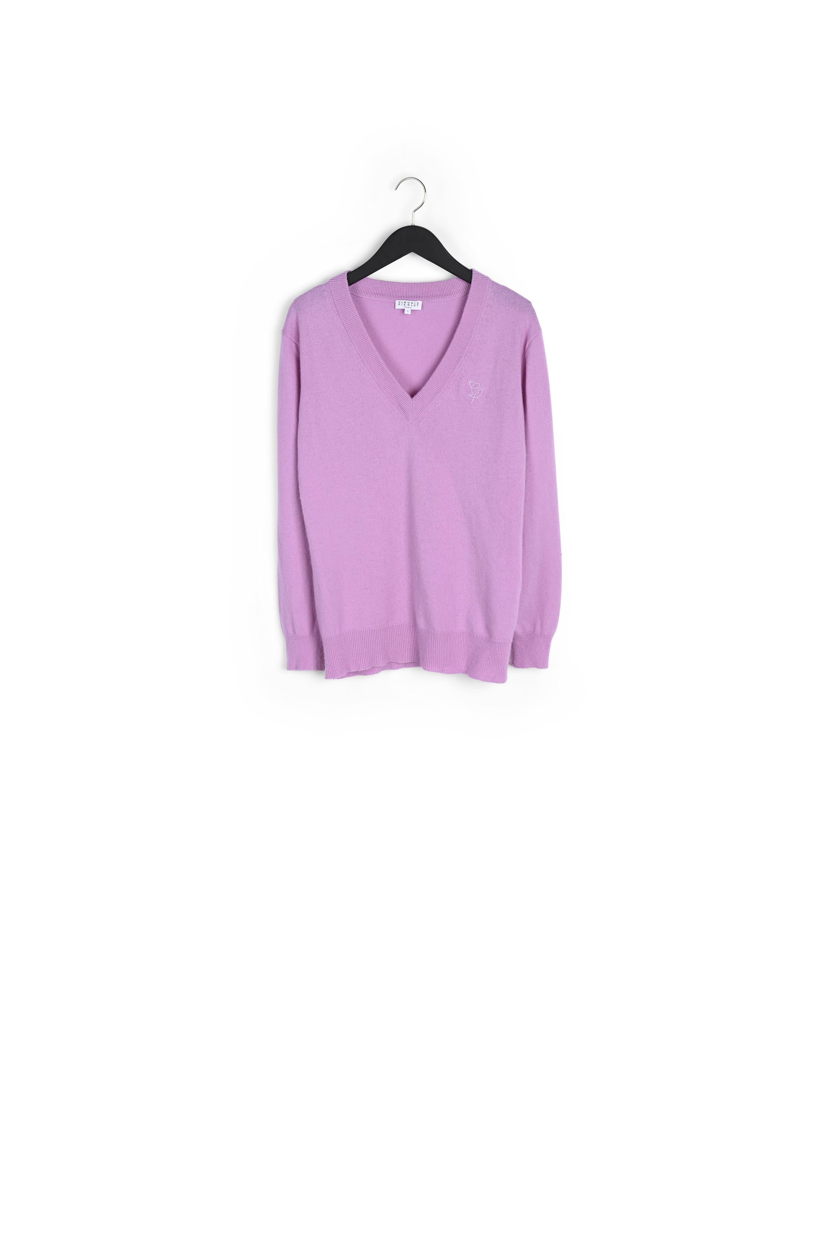 Pull col V laine cachemire Faume - seconde main