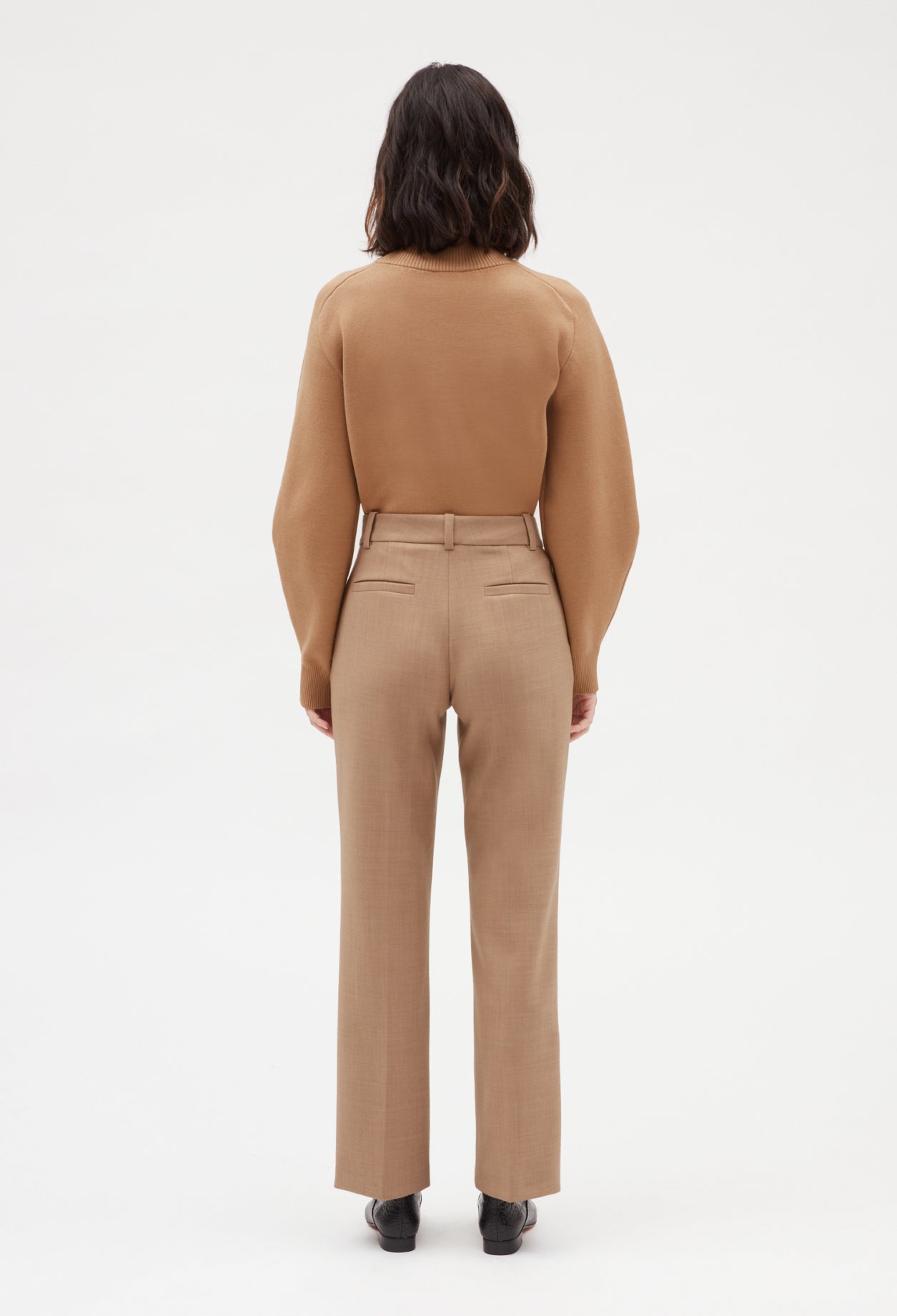 Pantalon de tailleur beige Faume - seconde main