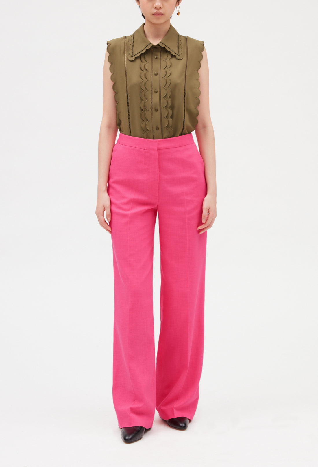 Chemise festonnée sans manches Faume - seconde main