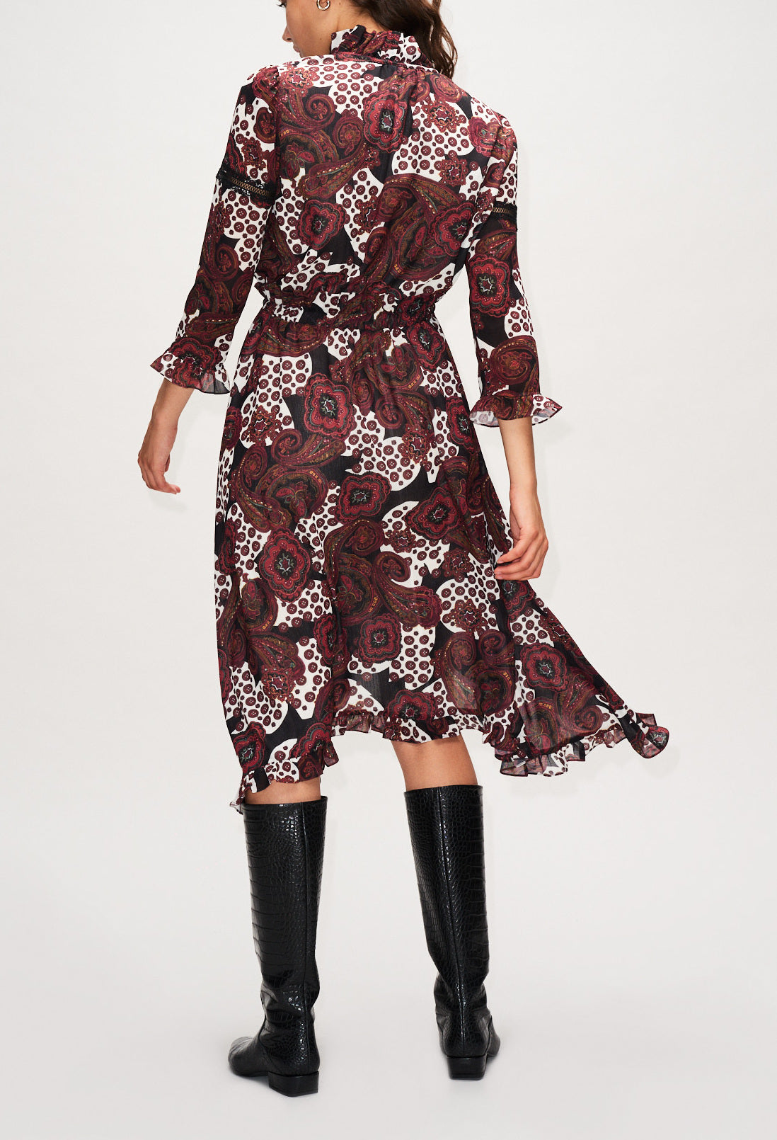 Robe longue maxi imprimée Faume - seconde main