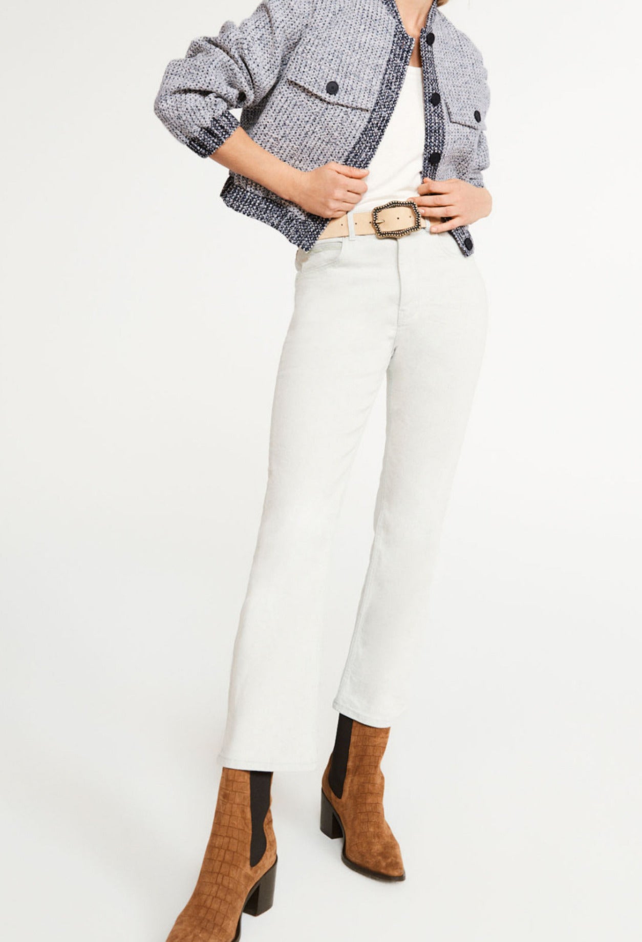 Bomber en tweed Faume - seconde main