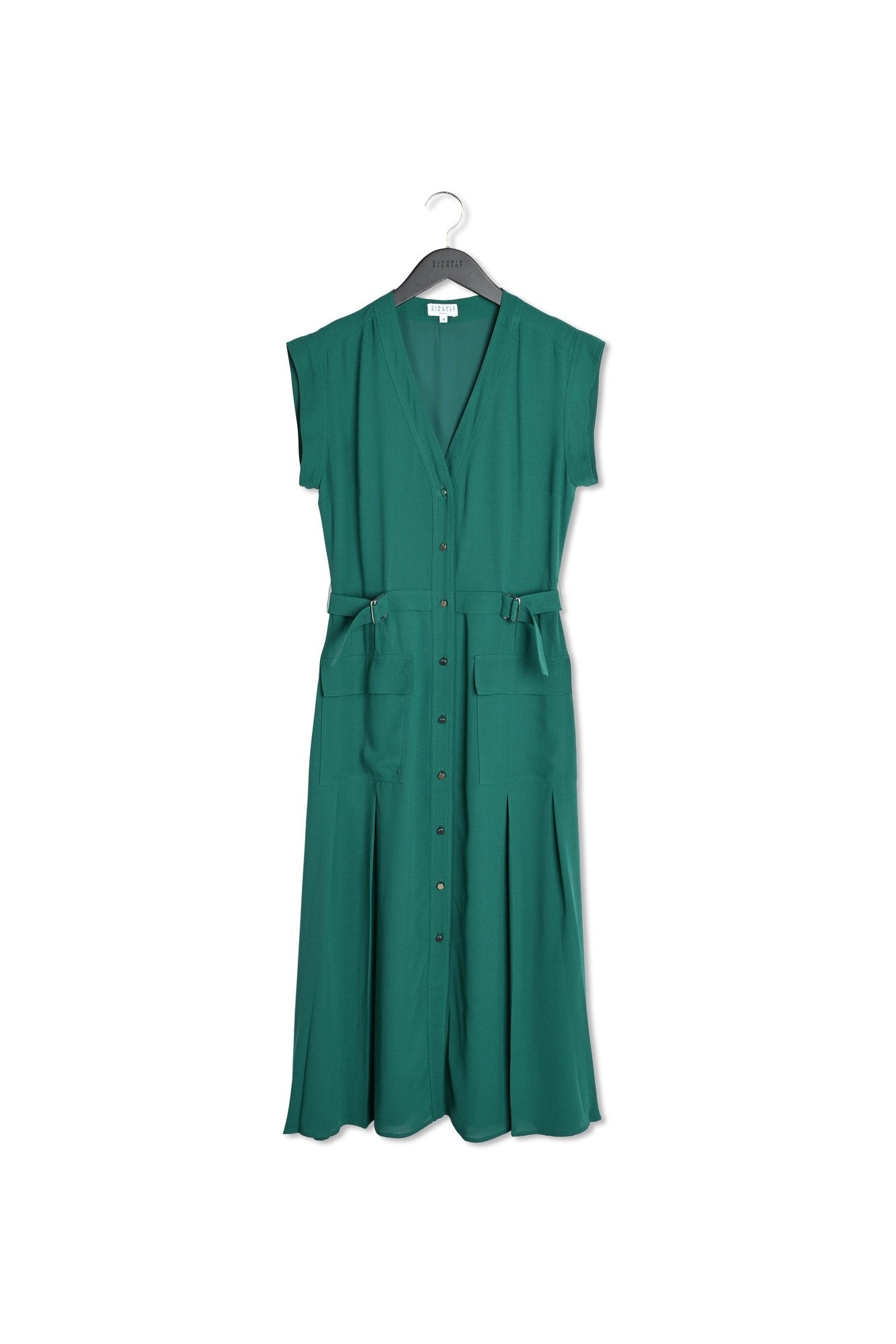 Robe sans manches vert bouteille Faume - seconde main