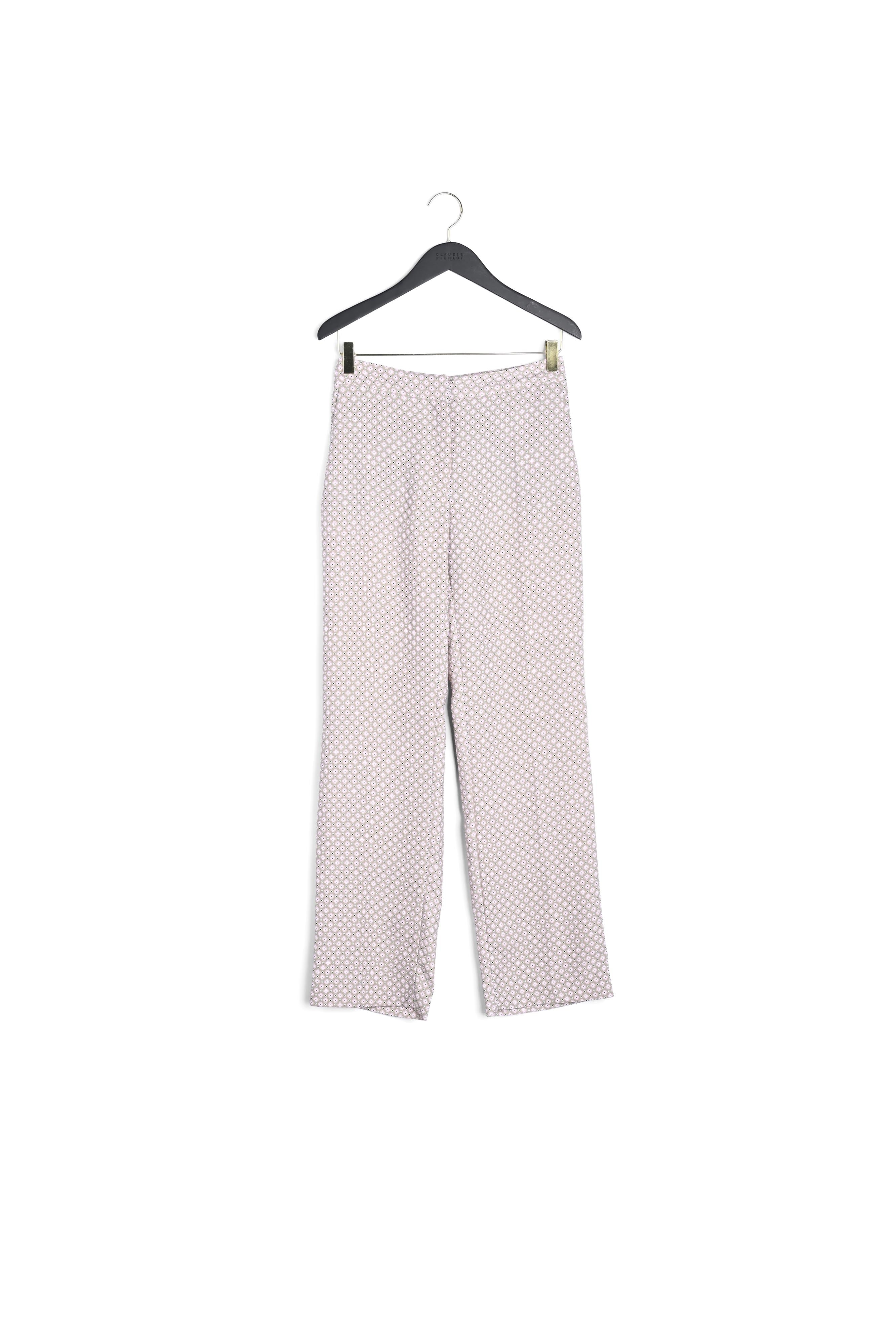 Pantalon imprimé rose Faume - seconde main