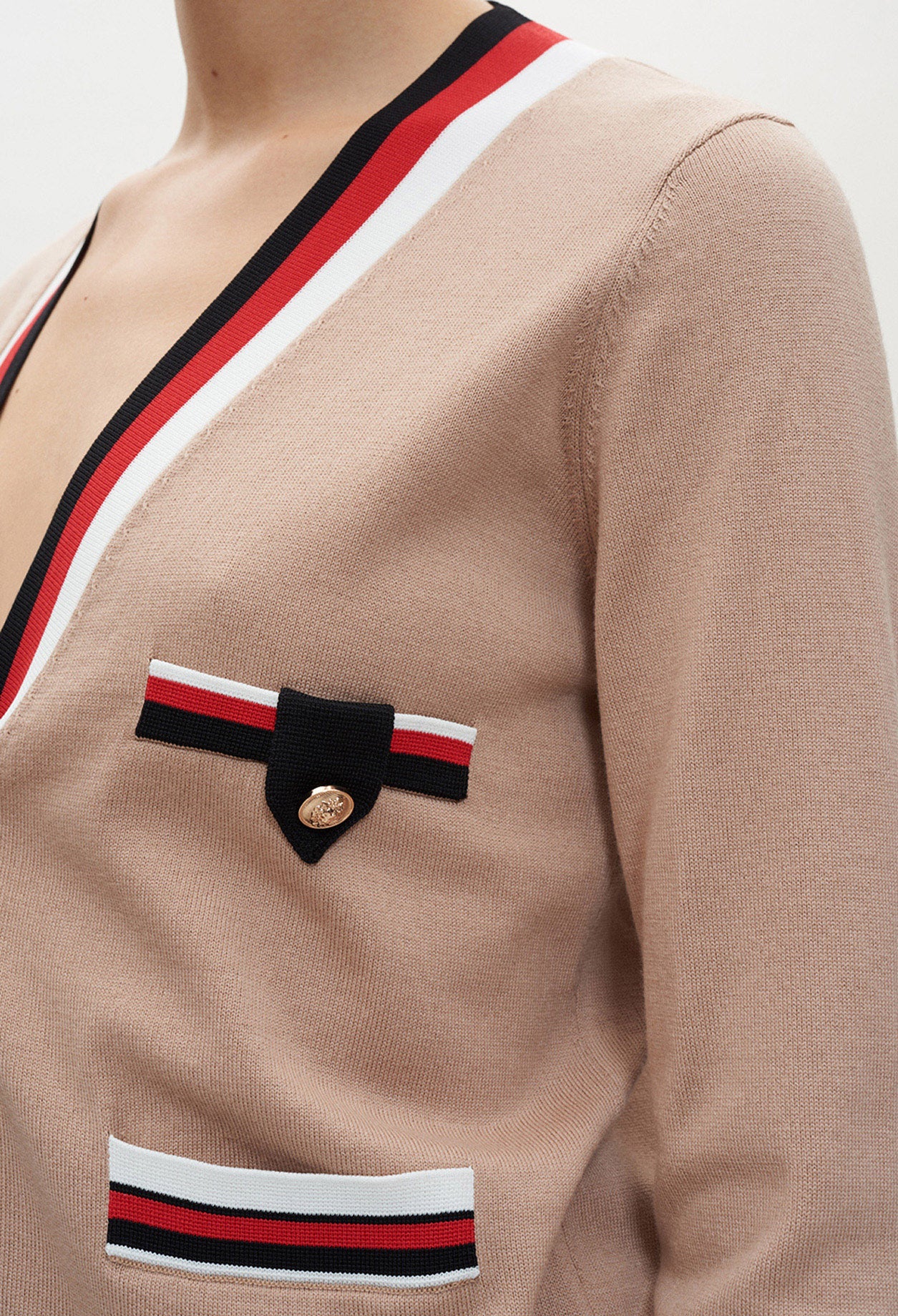 Cardigan à bandes sporty Faume - seconde main