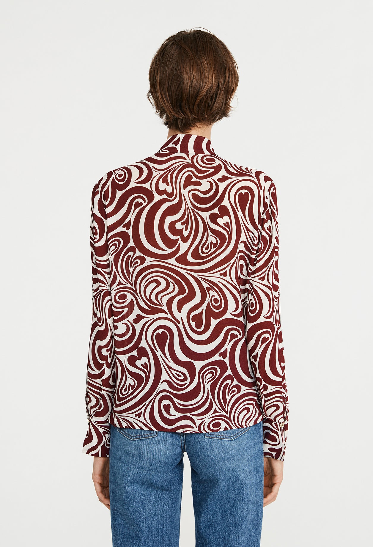 Blouse imprimé coeur Faume - seconde main