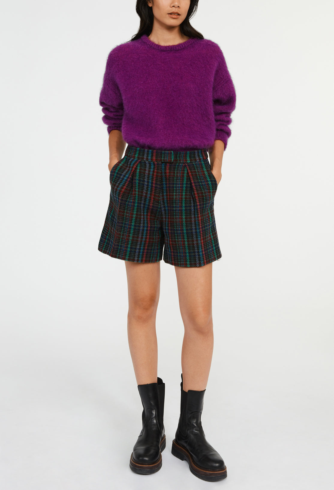 Short à motif tartan Faume - seconde main