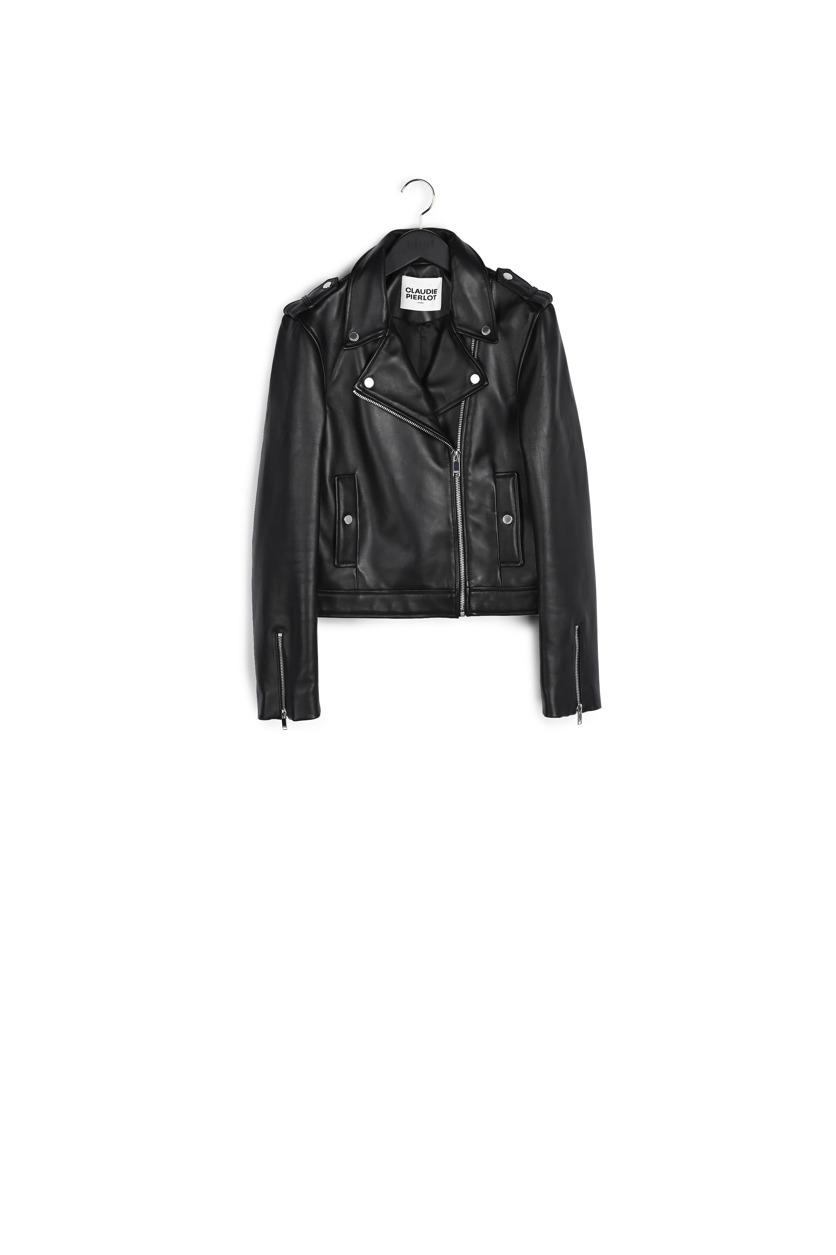 Blouson cuir noir Faume - seconde main