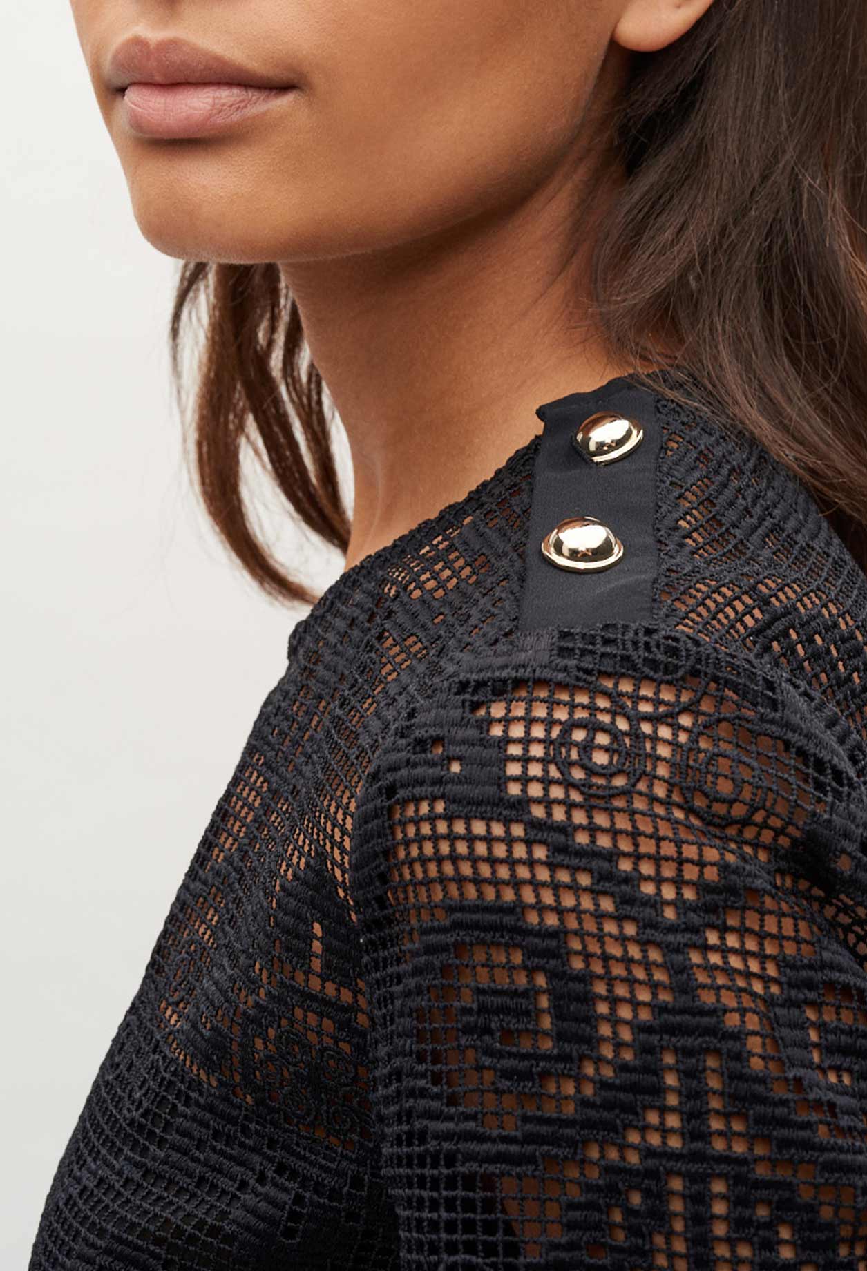 Top manches courtes n dentellel Faume - seconde main