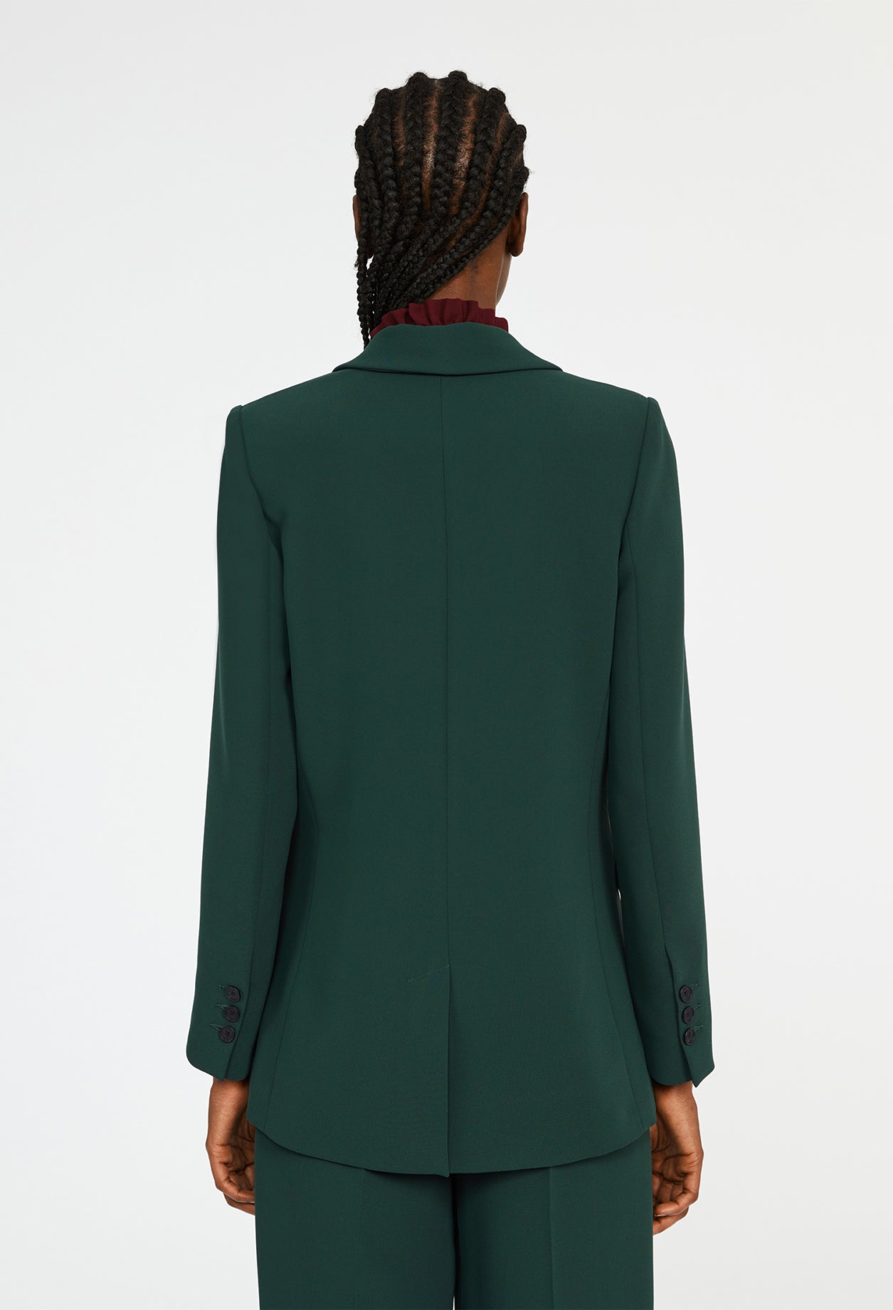 Veste vert forêt tailleur cintrée Faume - seconde main