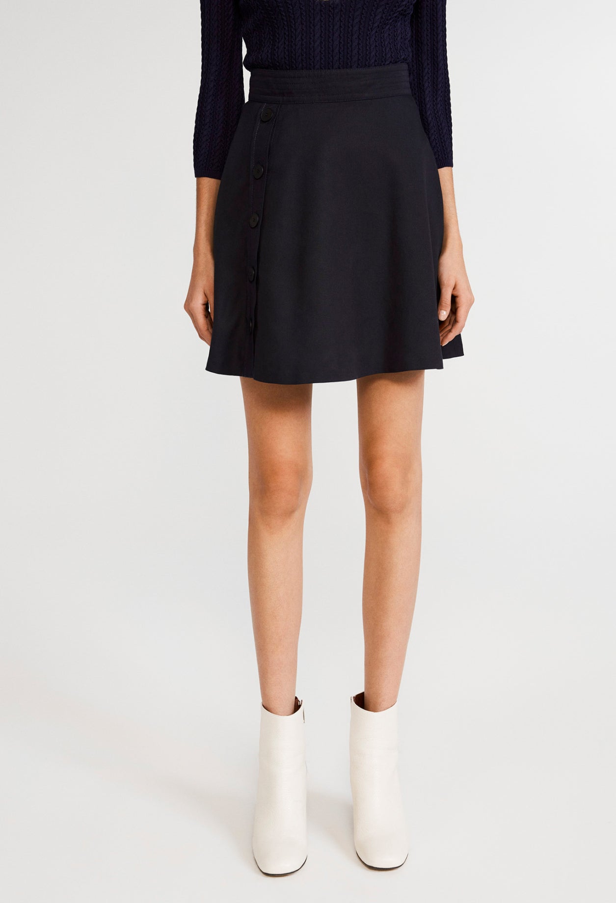 Jupe patineuse à boutons Faume - seconde main