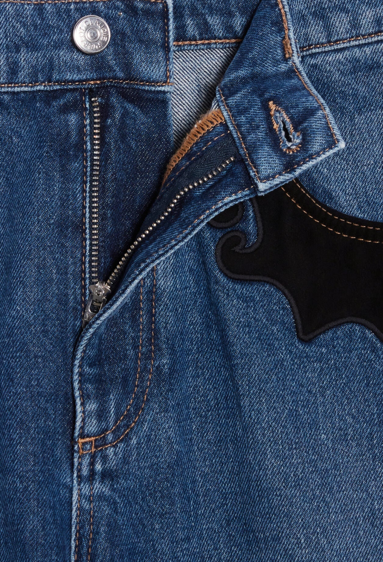 Jean mid-blue western Faume - seconde main