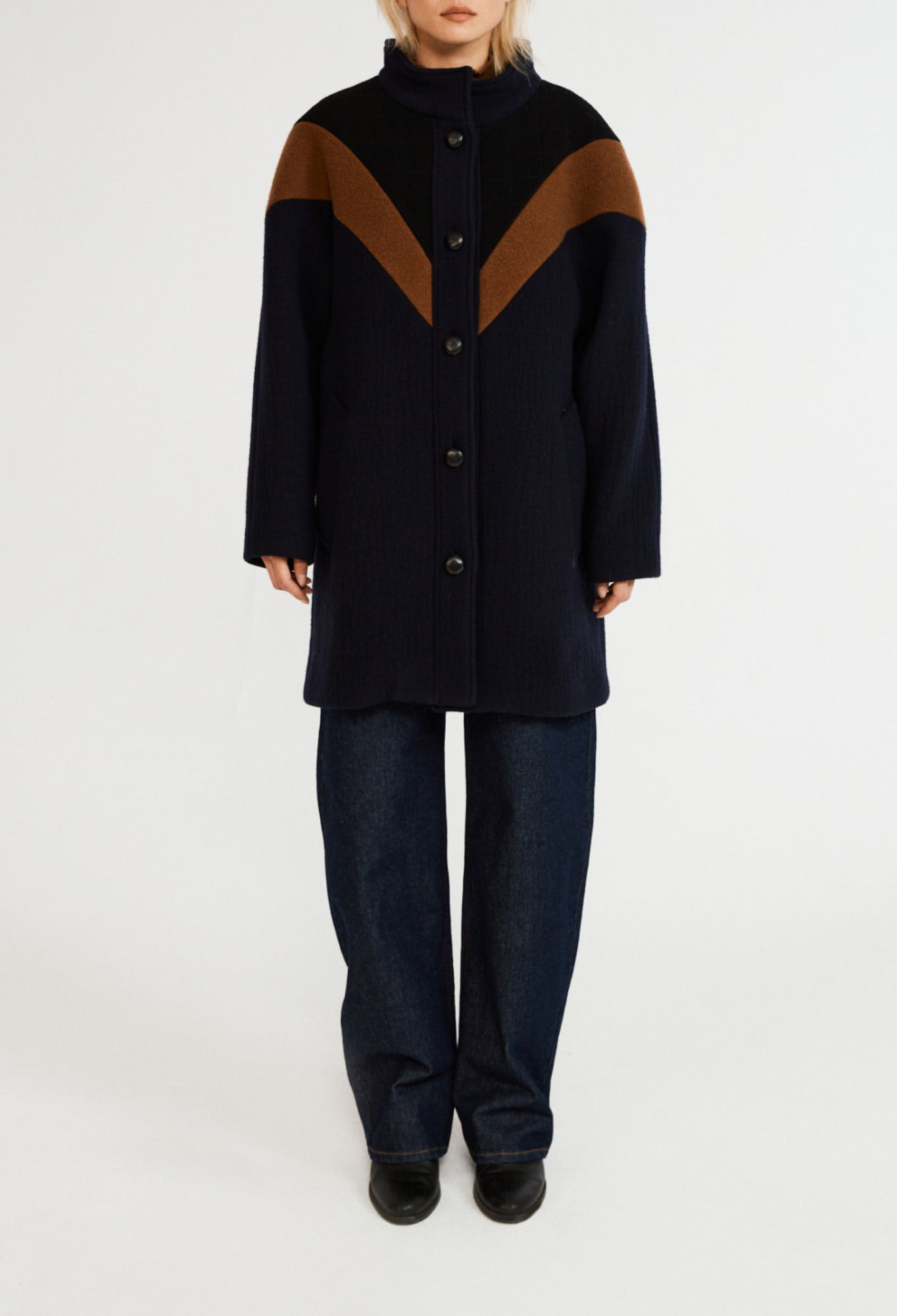 Manteau mi-long en laine Faume - seconde main