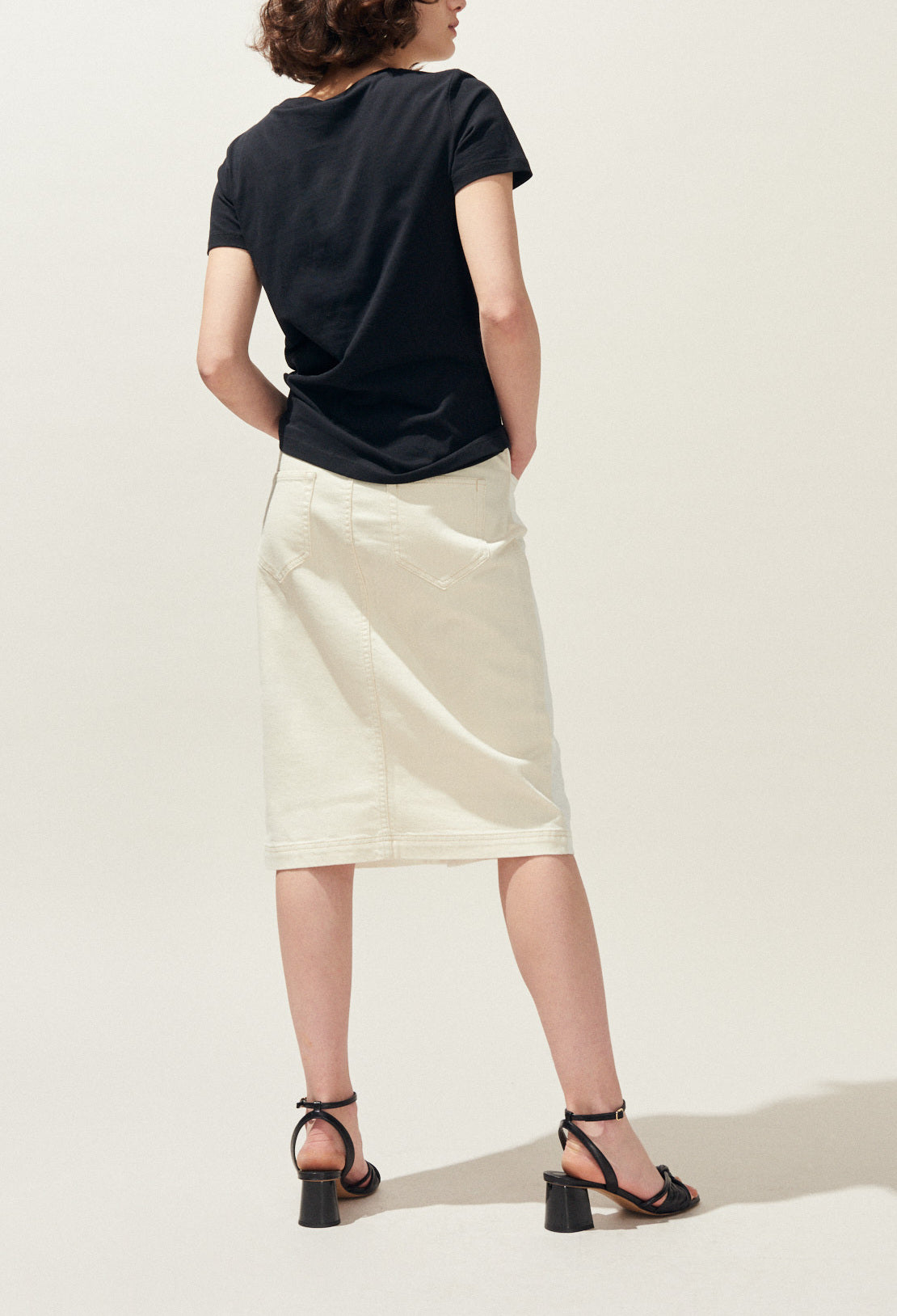 T shirt sérigraphié noir Faume - seconde main