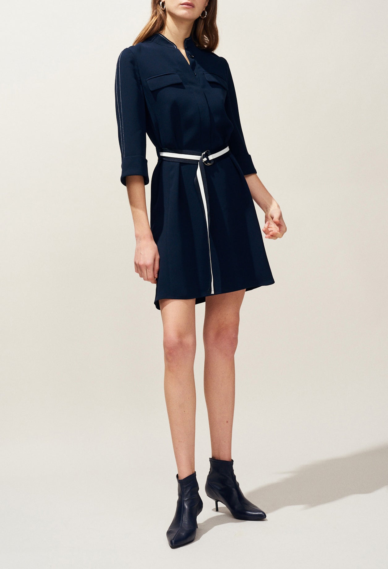 Robe manches courtes ceinturée Faume - seconde main