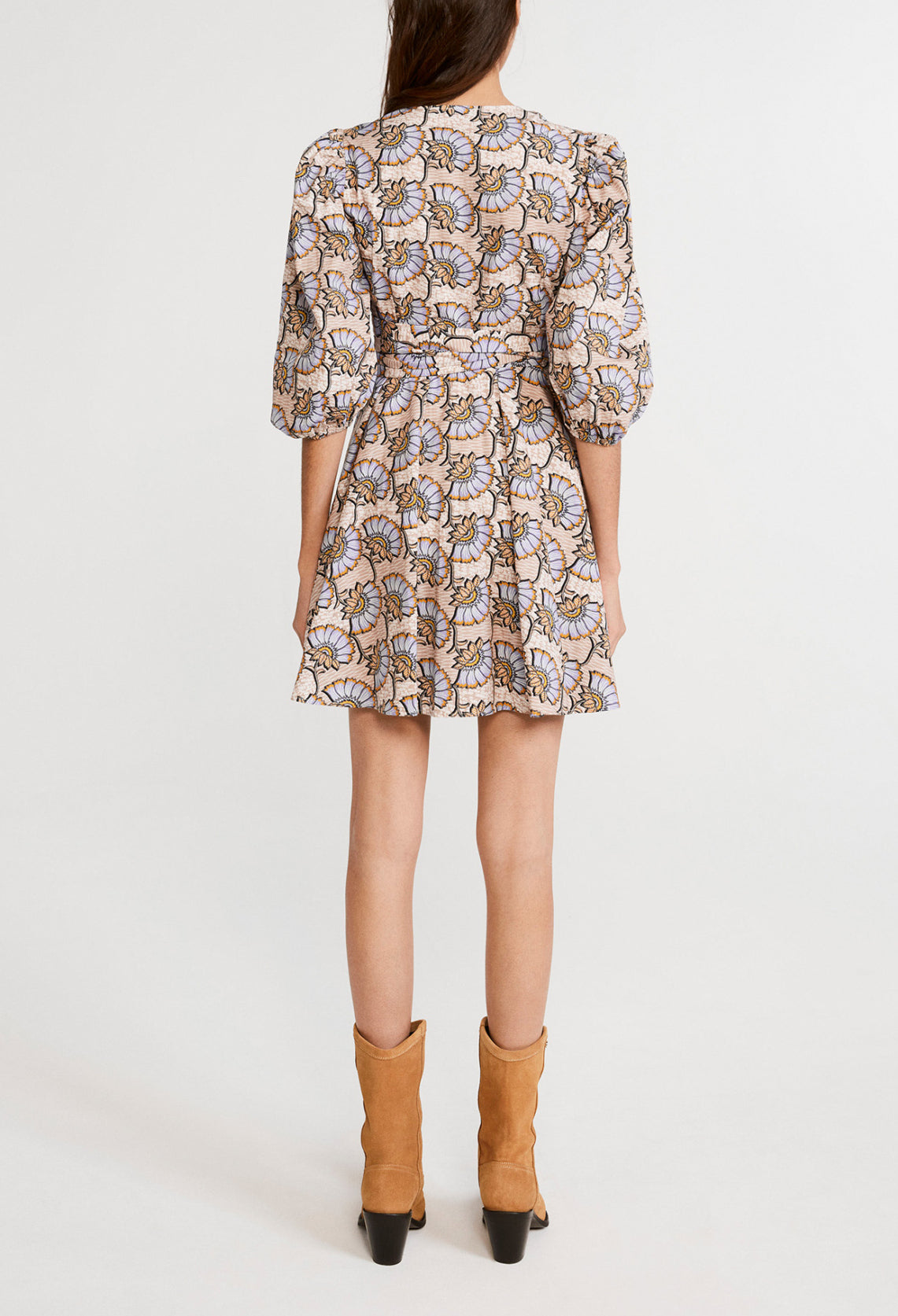 Robe portefeuille en coton biologique Faume - seconde main