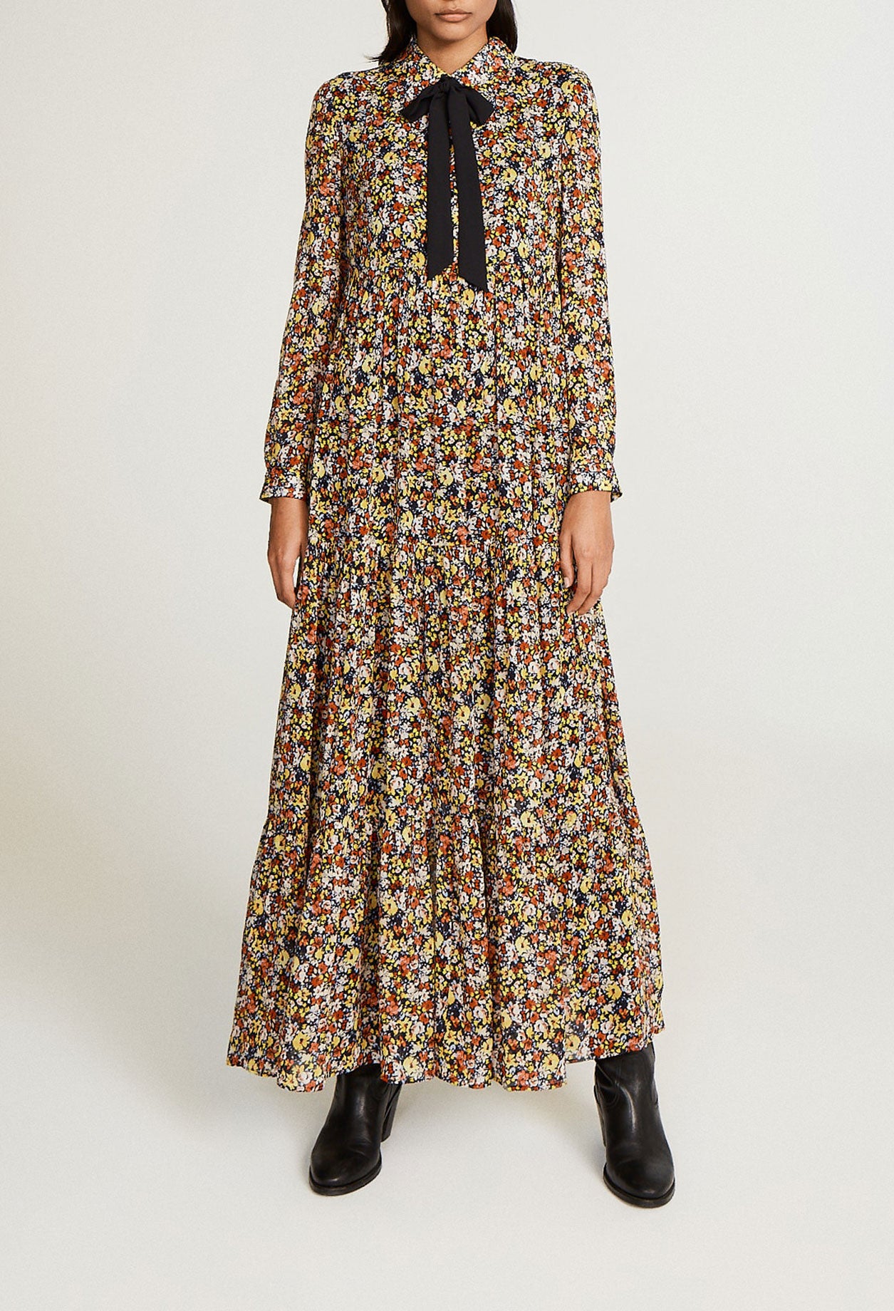 Robe longue fleurie Faume - seconde main