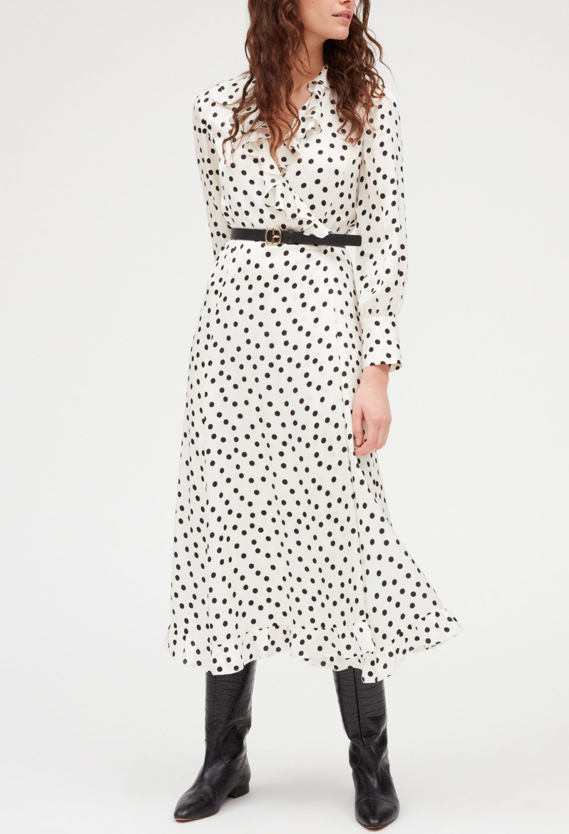 Robe midi pois Faume - seconde main