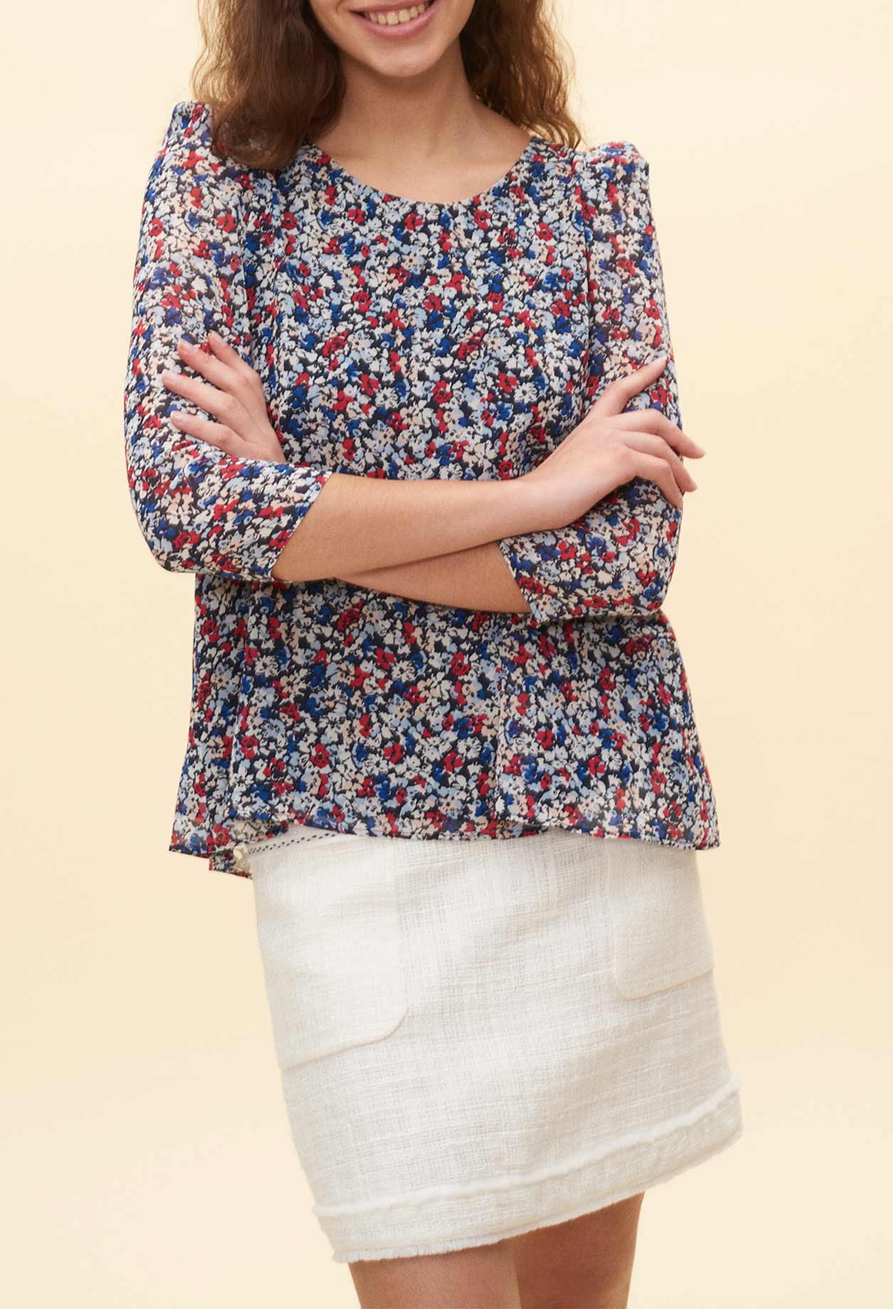 Blouse fleurie Faume - seconde main