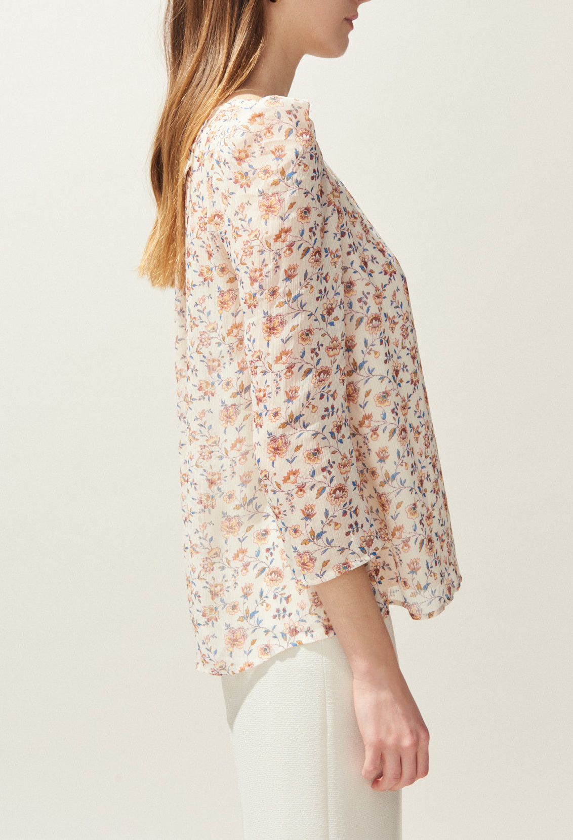 Top BANC imprimé fleuri Faume - seconde main