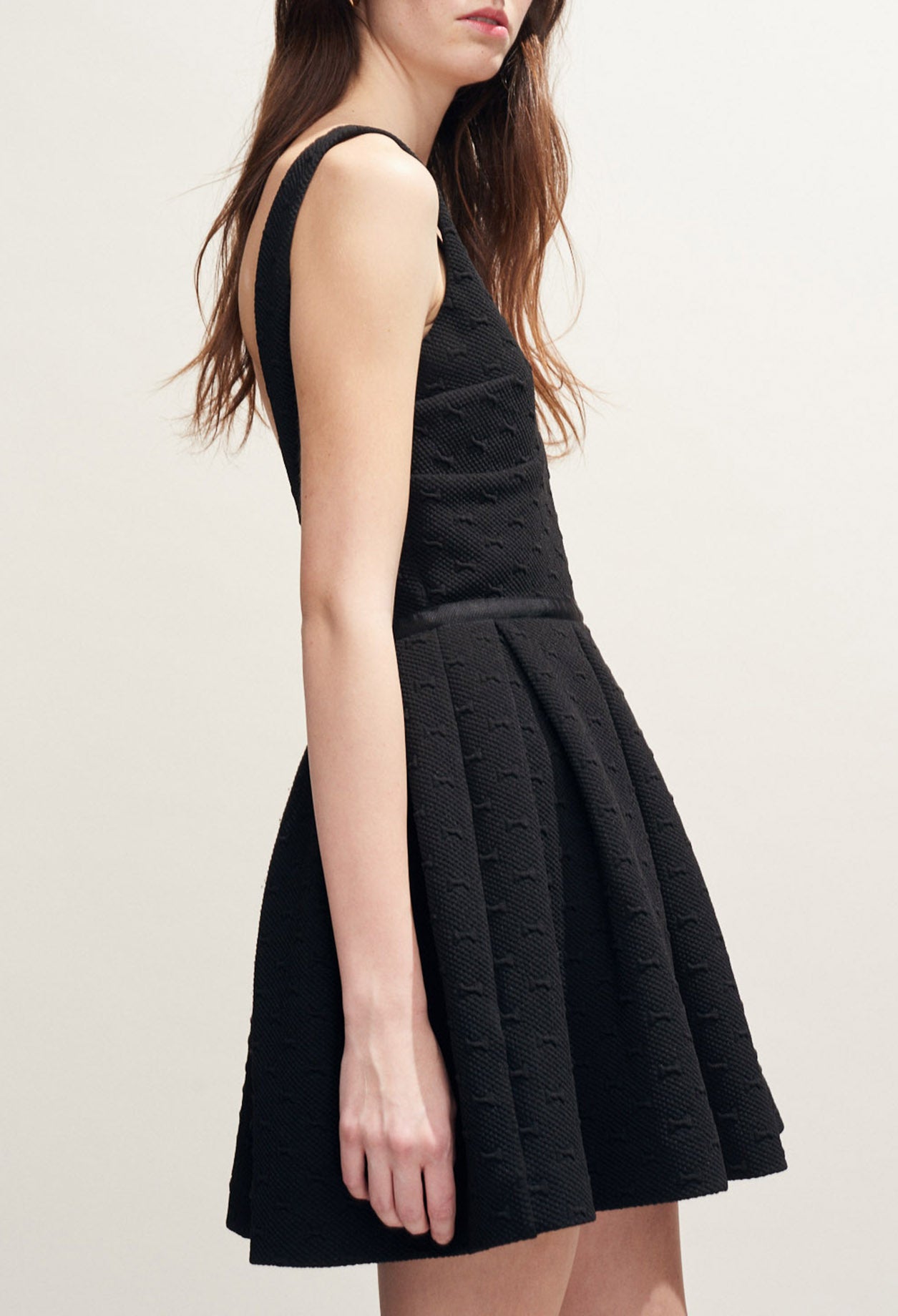 Robe patineuse en maille texturée Faume - seconde main