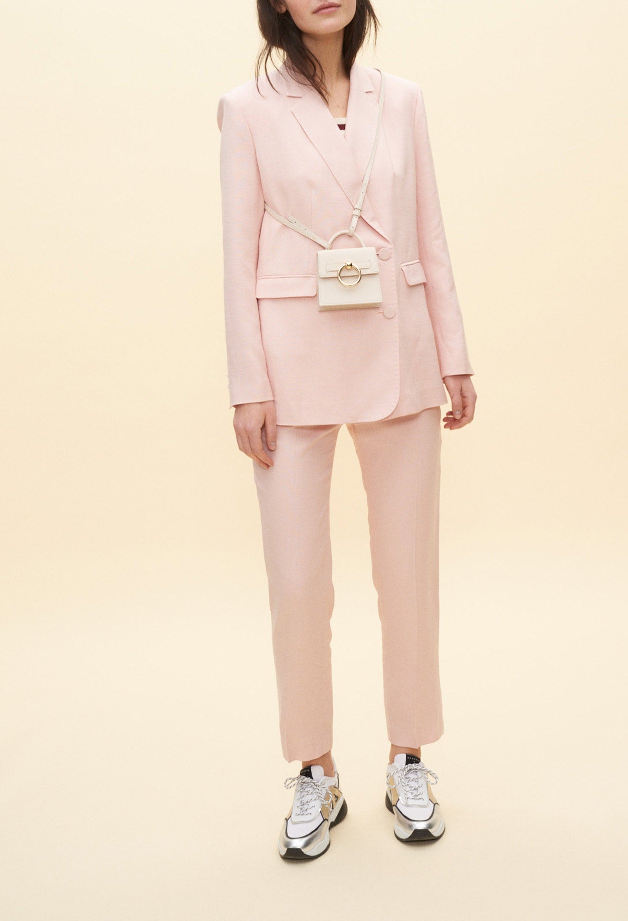 Veste de tailleur rose Faume - seconde main