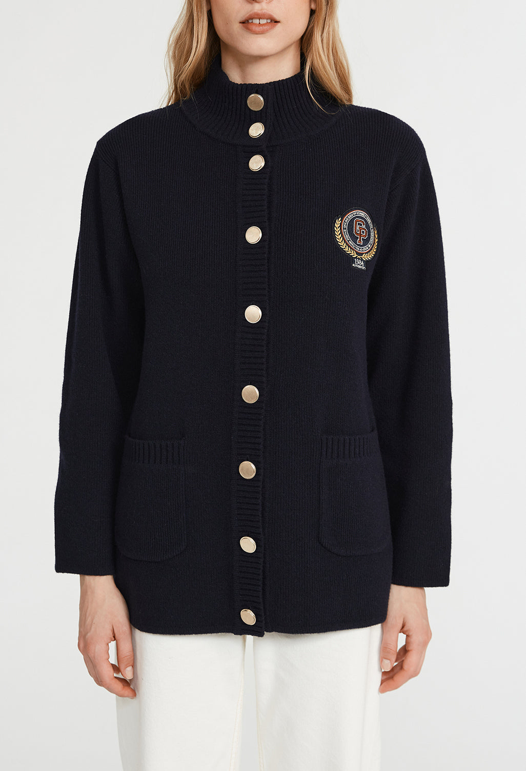 Cardigan avec patch brodé Faume - seconde main