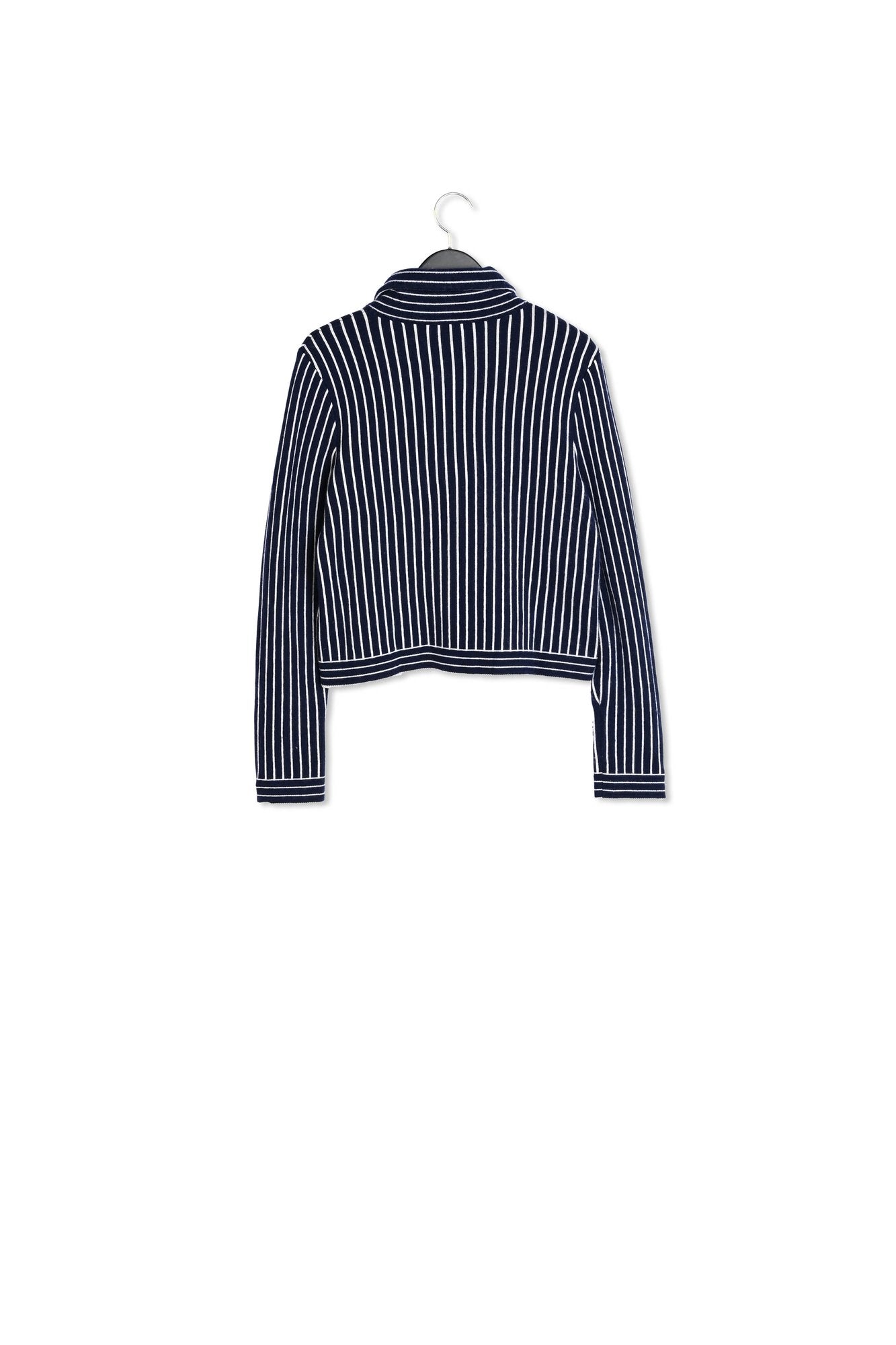 Cardigan maille rayures Faume - seconde main