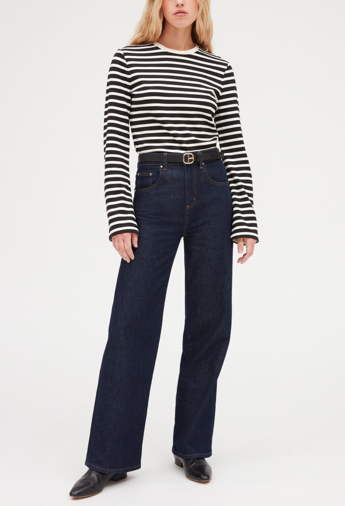 T-shirt bicolore rayures Faume - seconde main