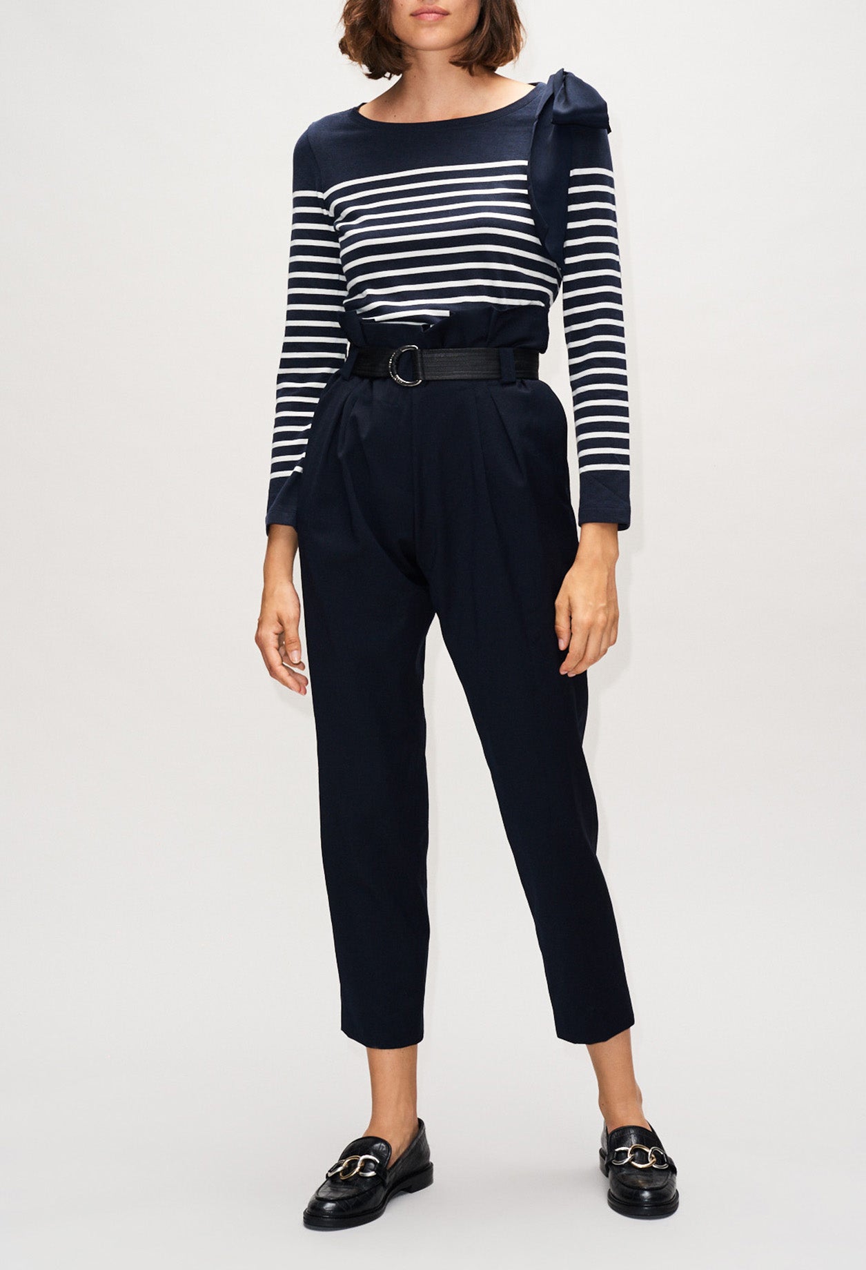 T-shirt trocadéro rayé Faume - seconde main