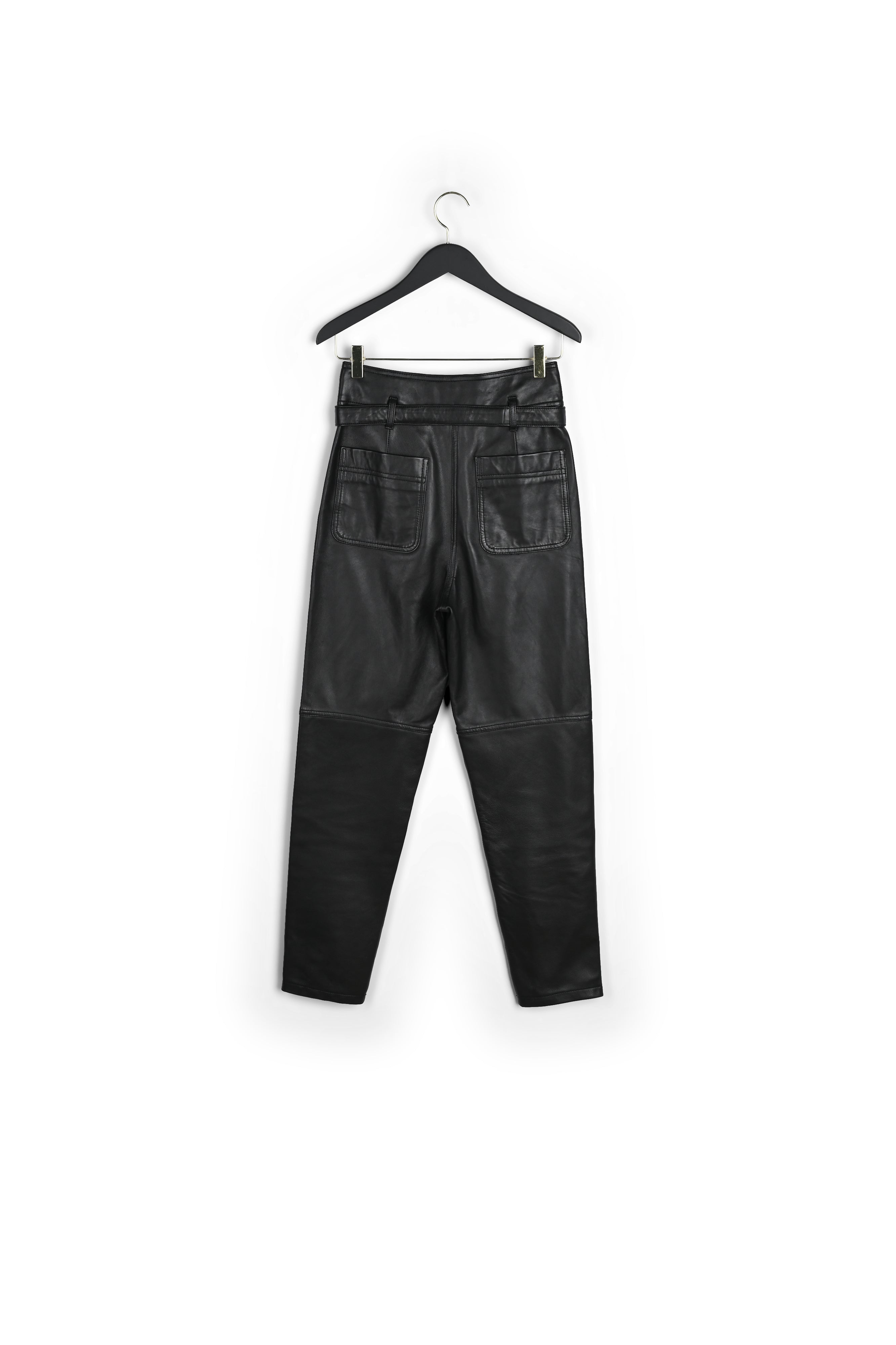 Pantalon noir cuir Faume - seconde main