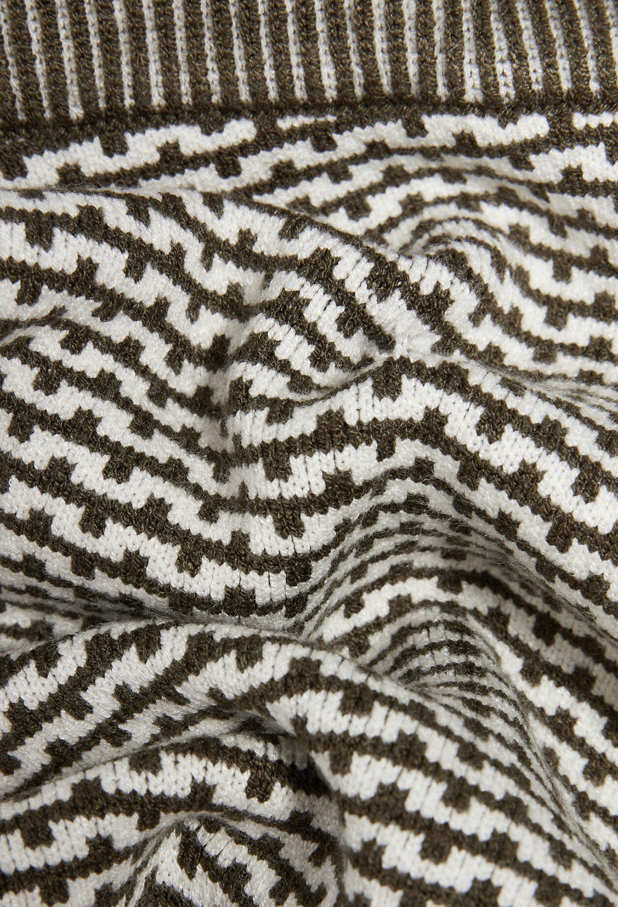 Pantalon bicolore maille à motifs Faume - seconde main